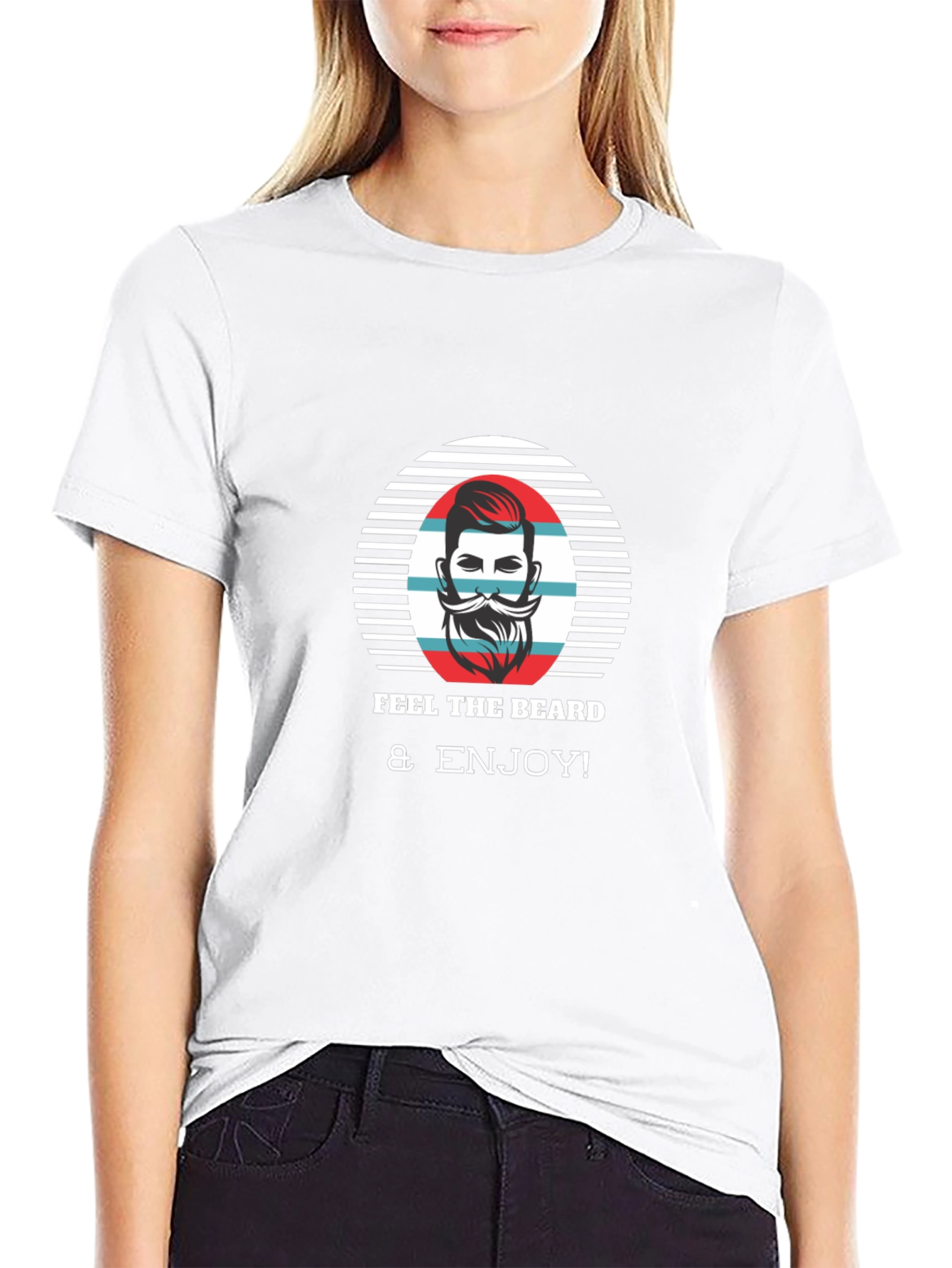 Feel The Beard & Enjoy Black T-Shirt