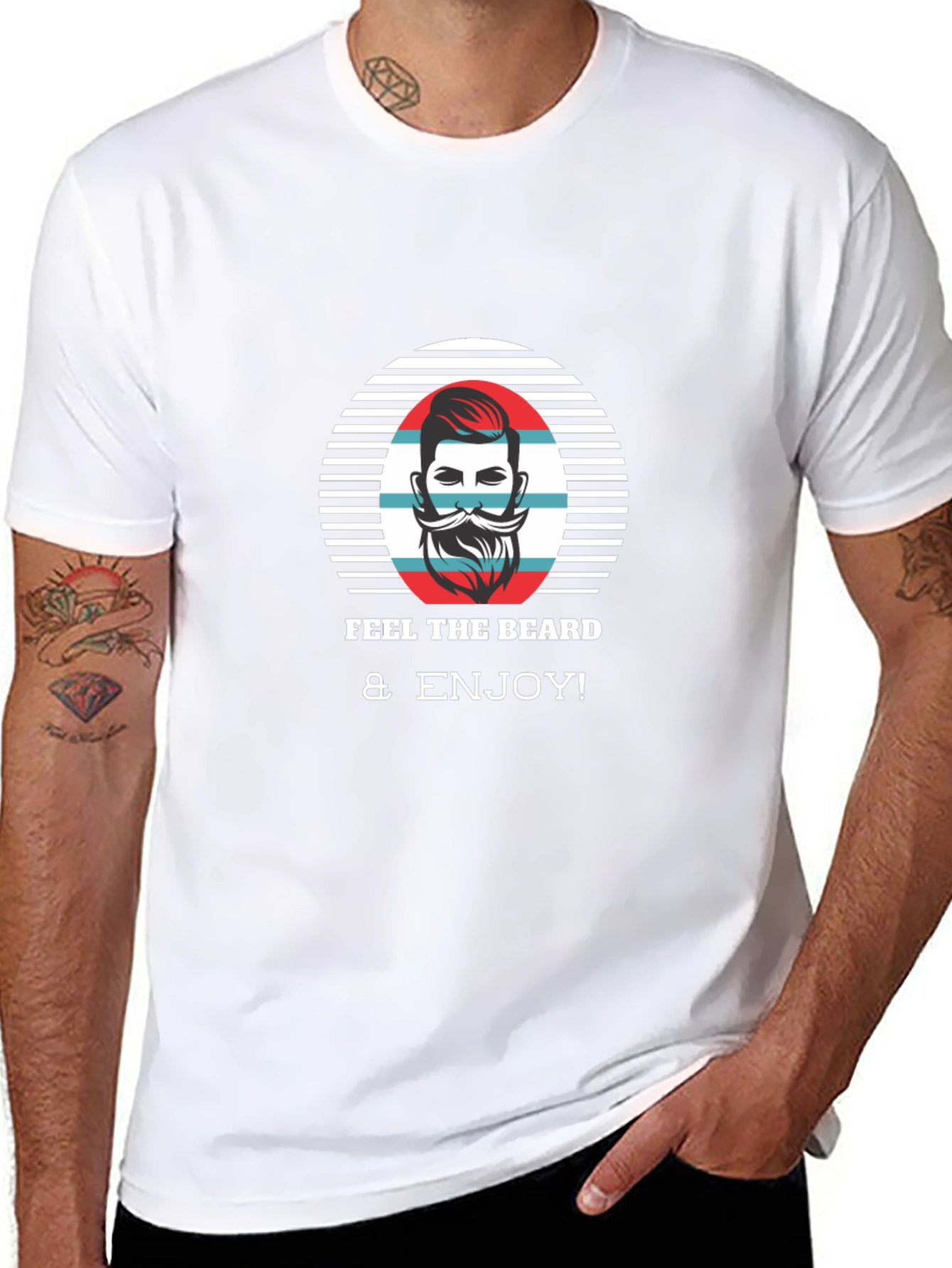 Feel The Beard & Enjoy Black T-Shirt