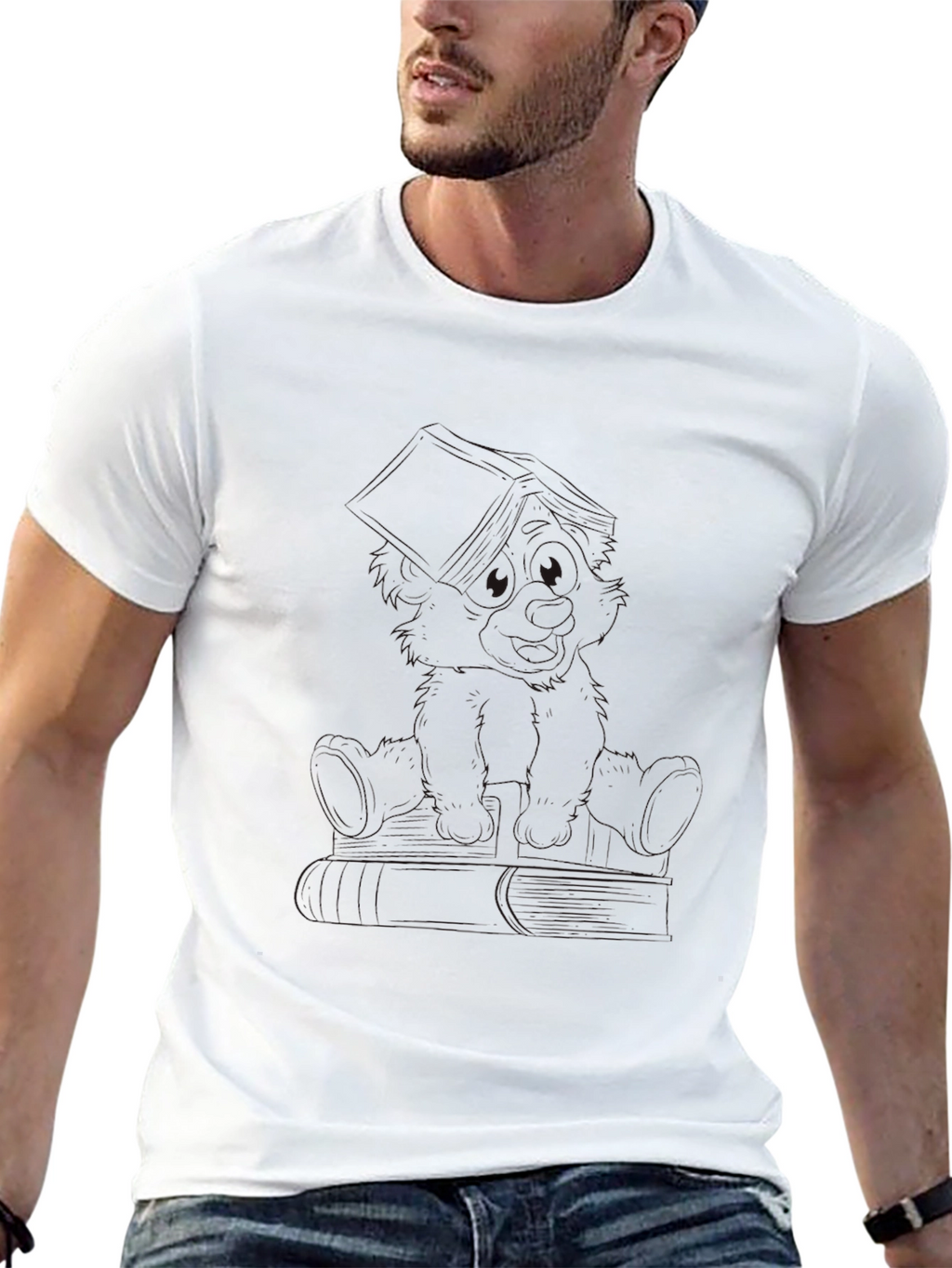 Mens Black Short Sleeve Crew Neck T-Shirt