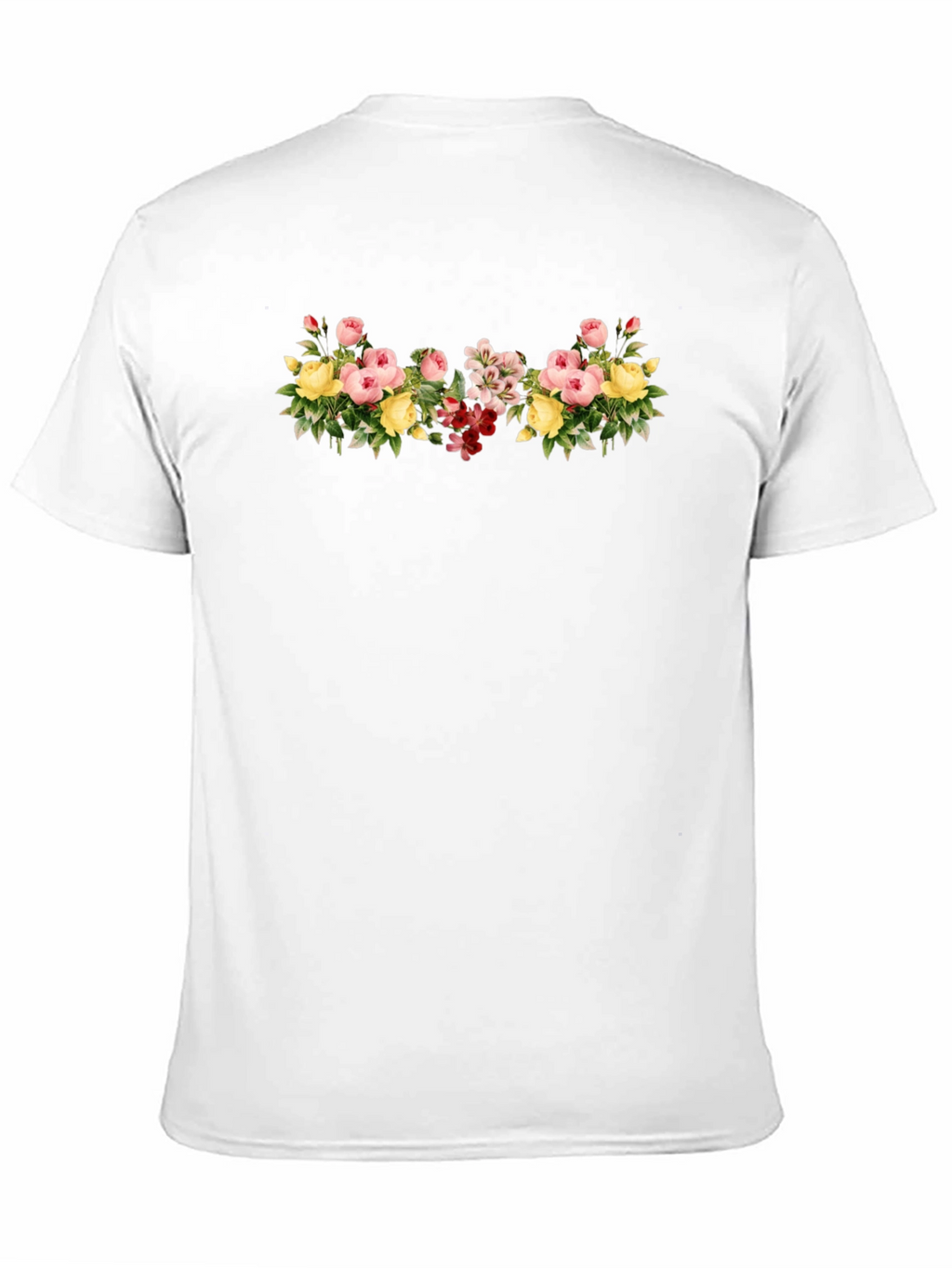 Floral Bouquet Graphic Tee - Black