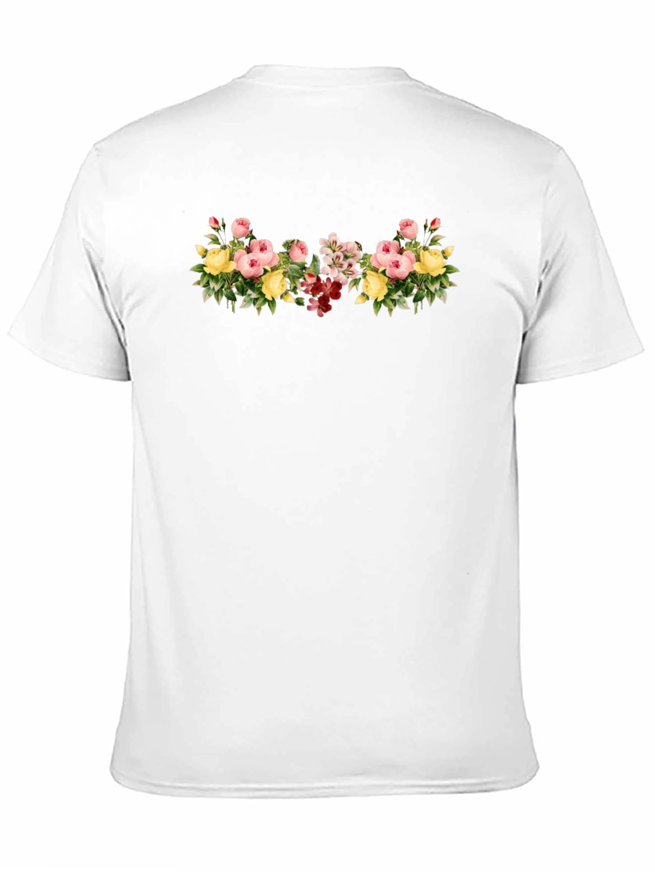 Floral Bouquet Graphic Tee - Black