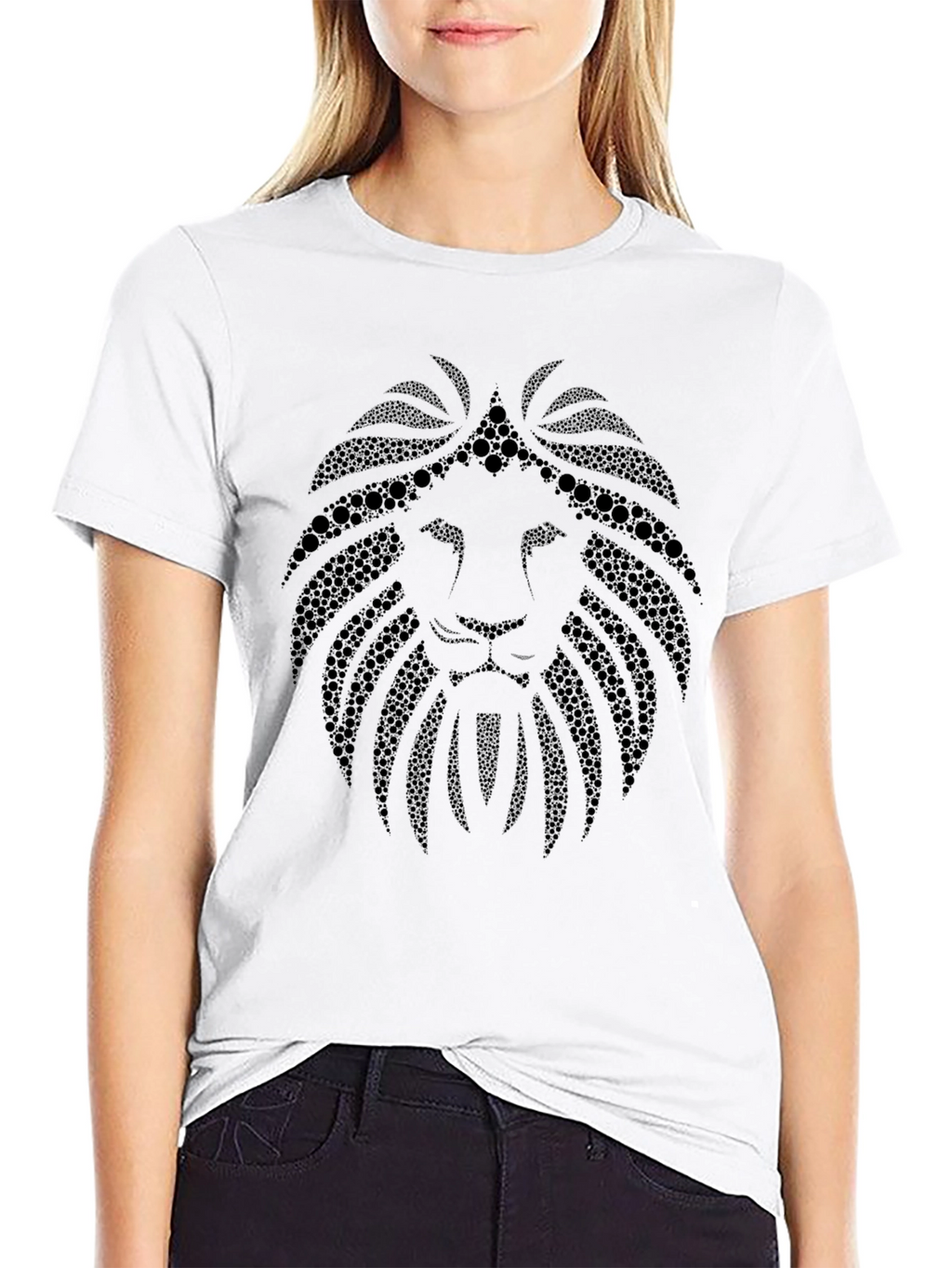 Lion Art Black T-Shirt