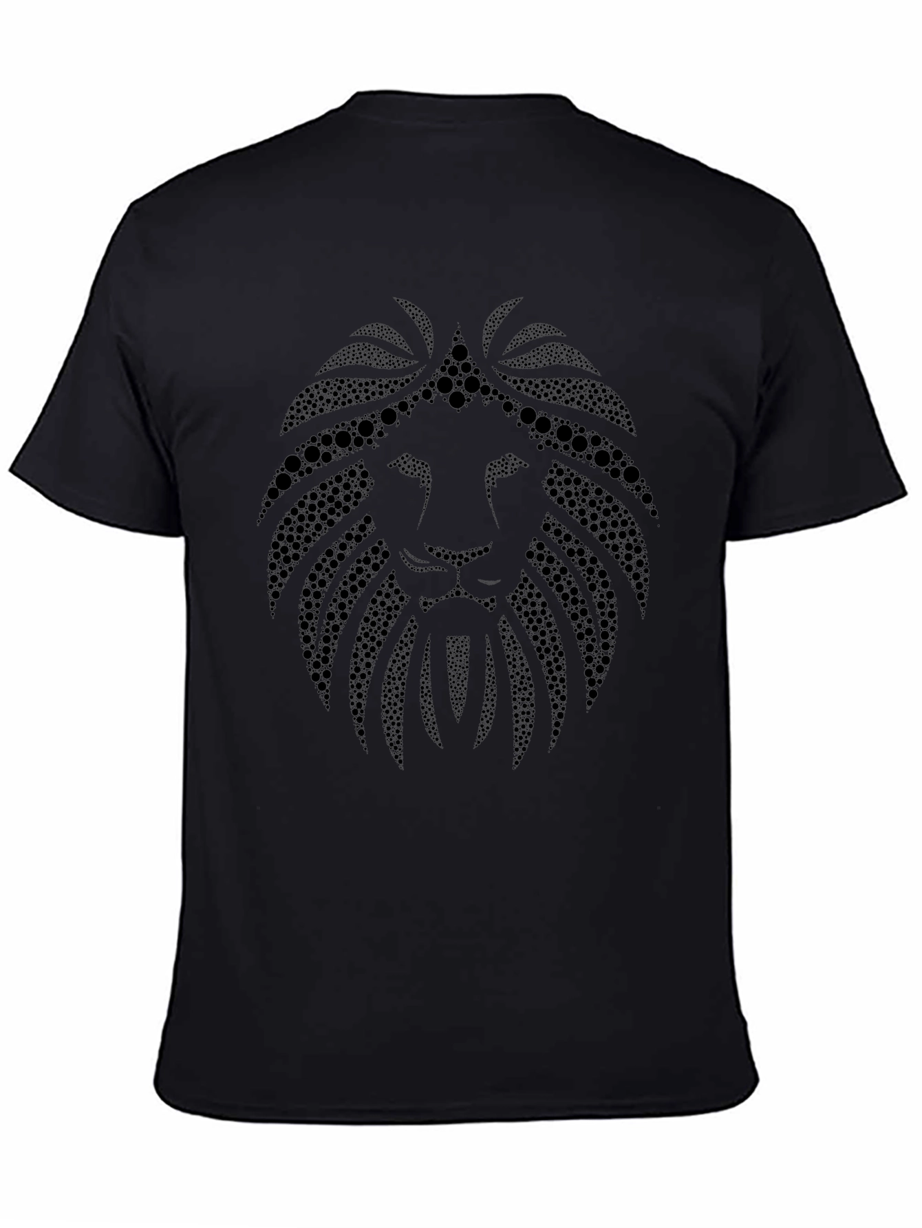 Lion Art Black T-Shirt