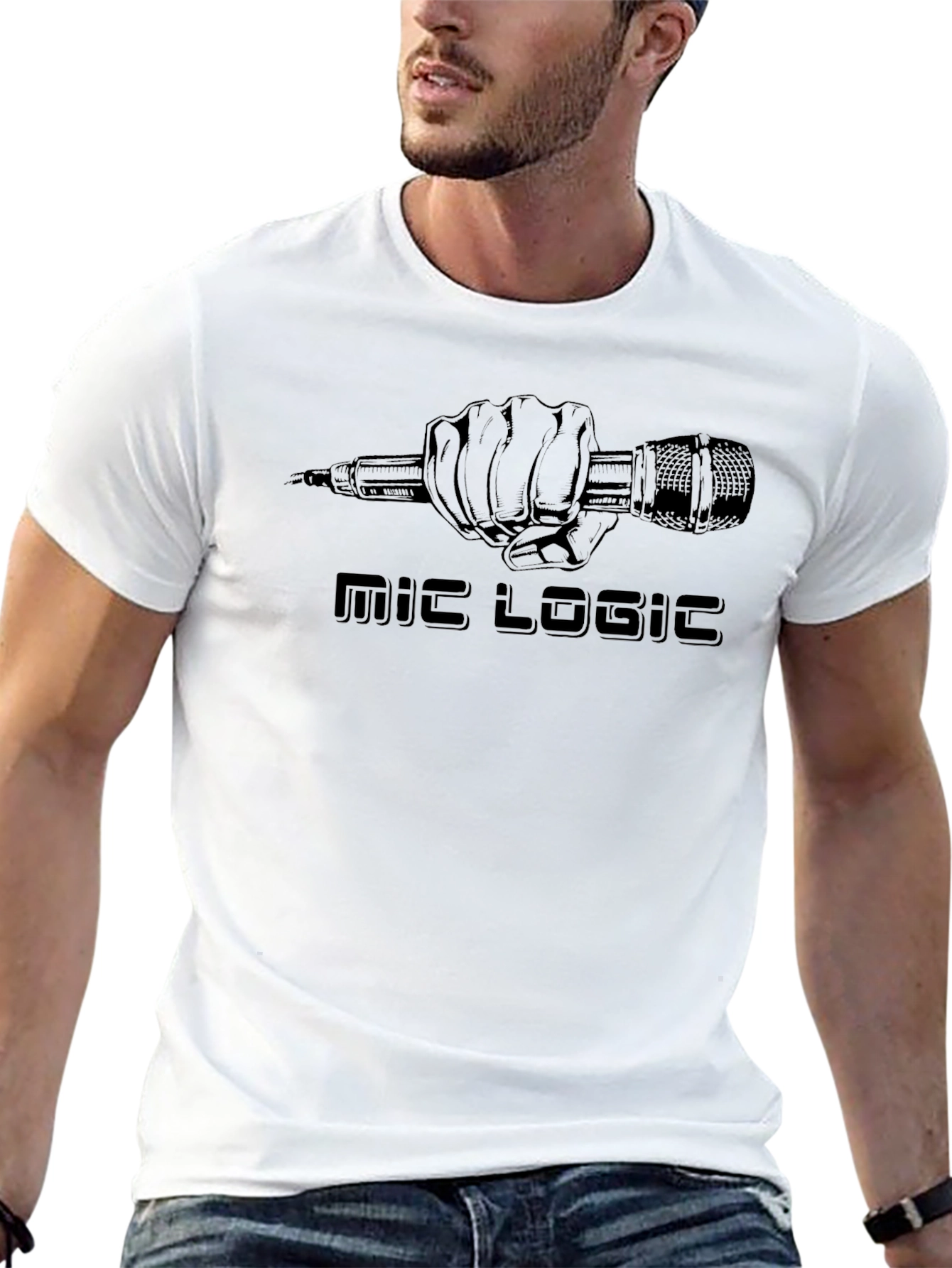 Mic Logic Graphic Tee - Black
