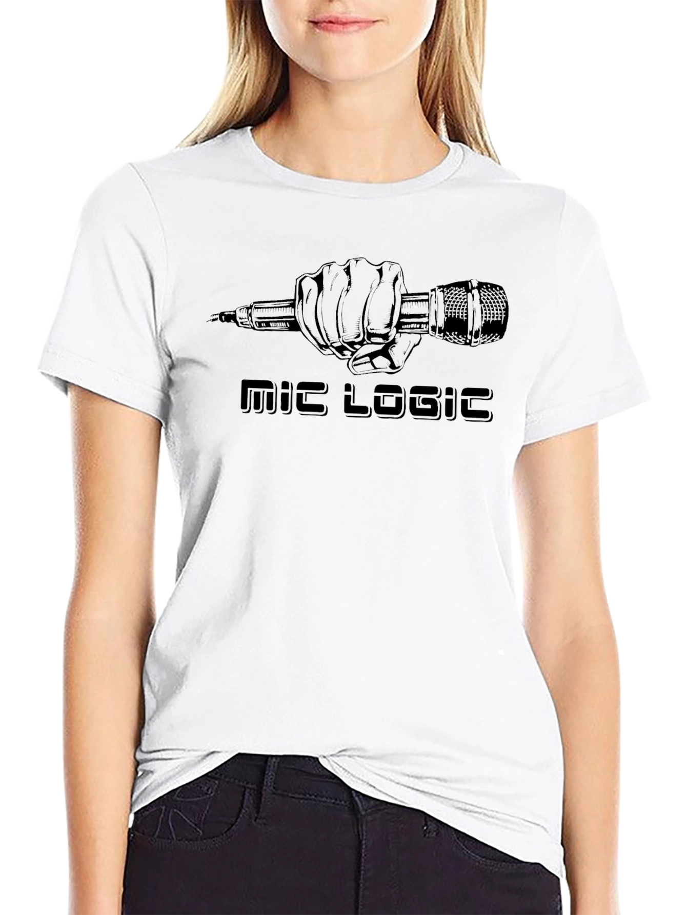 Mic Logic Graphic Tee - Black