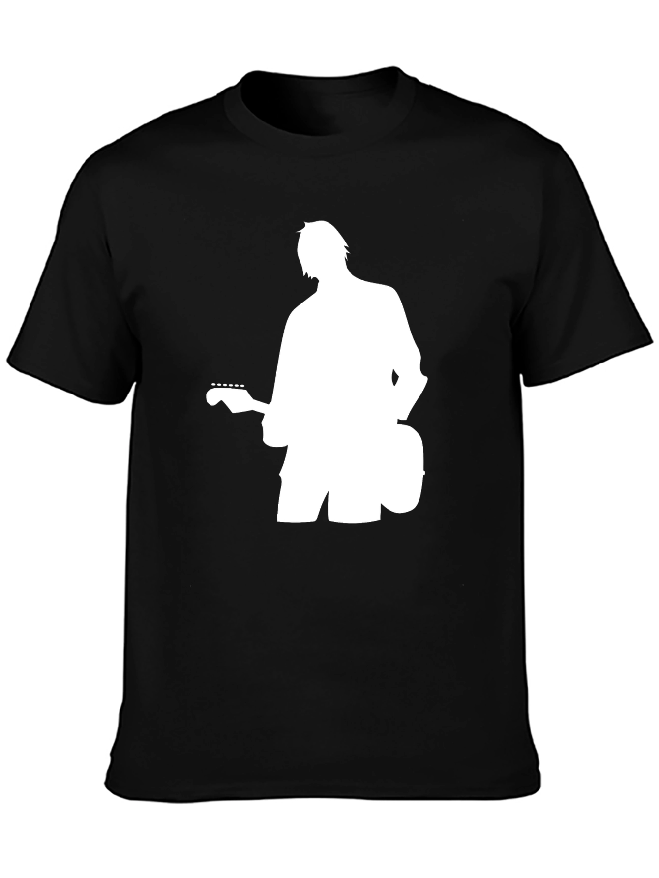 Guitarist Silhouette Black T-Shirt