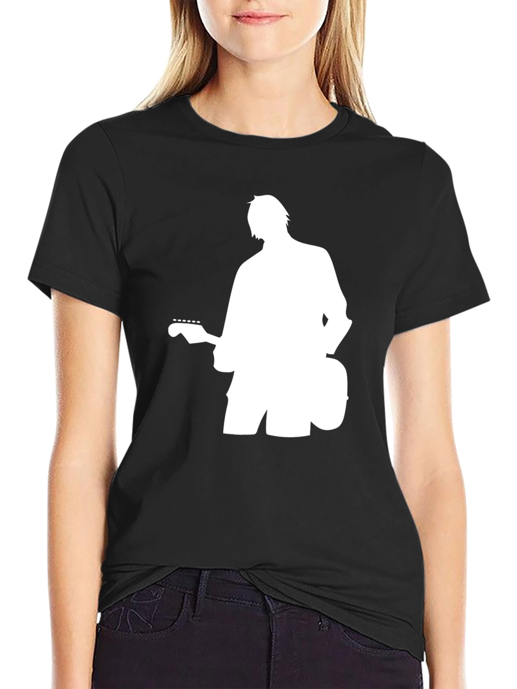 Guitarist Silhouette Black T-Shirt