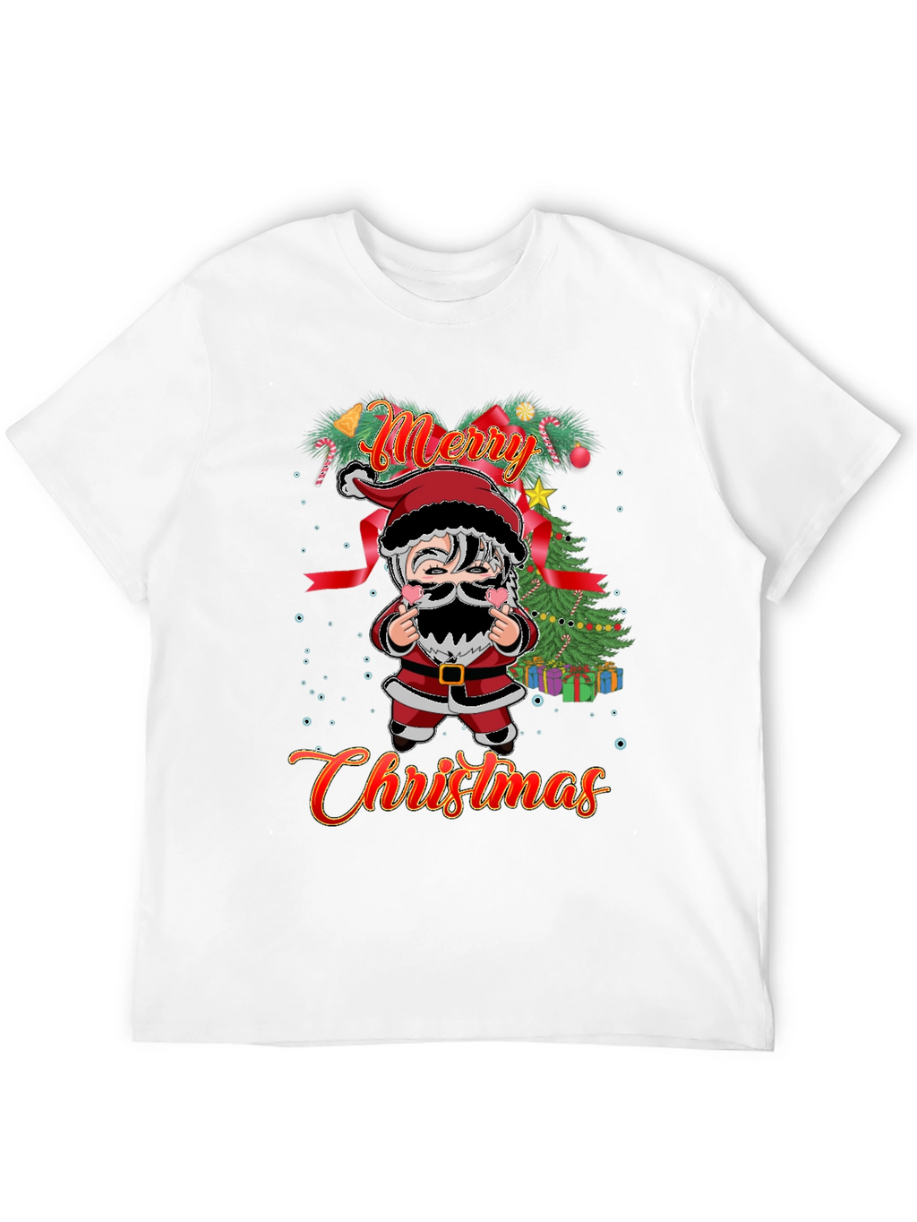 Merry Christmas Santa Graphic T-Shirt