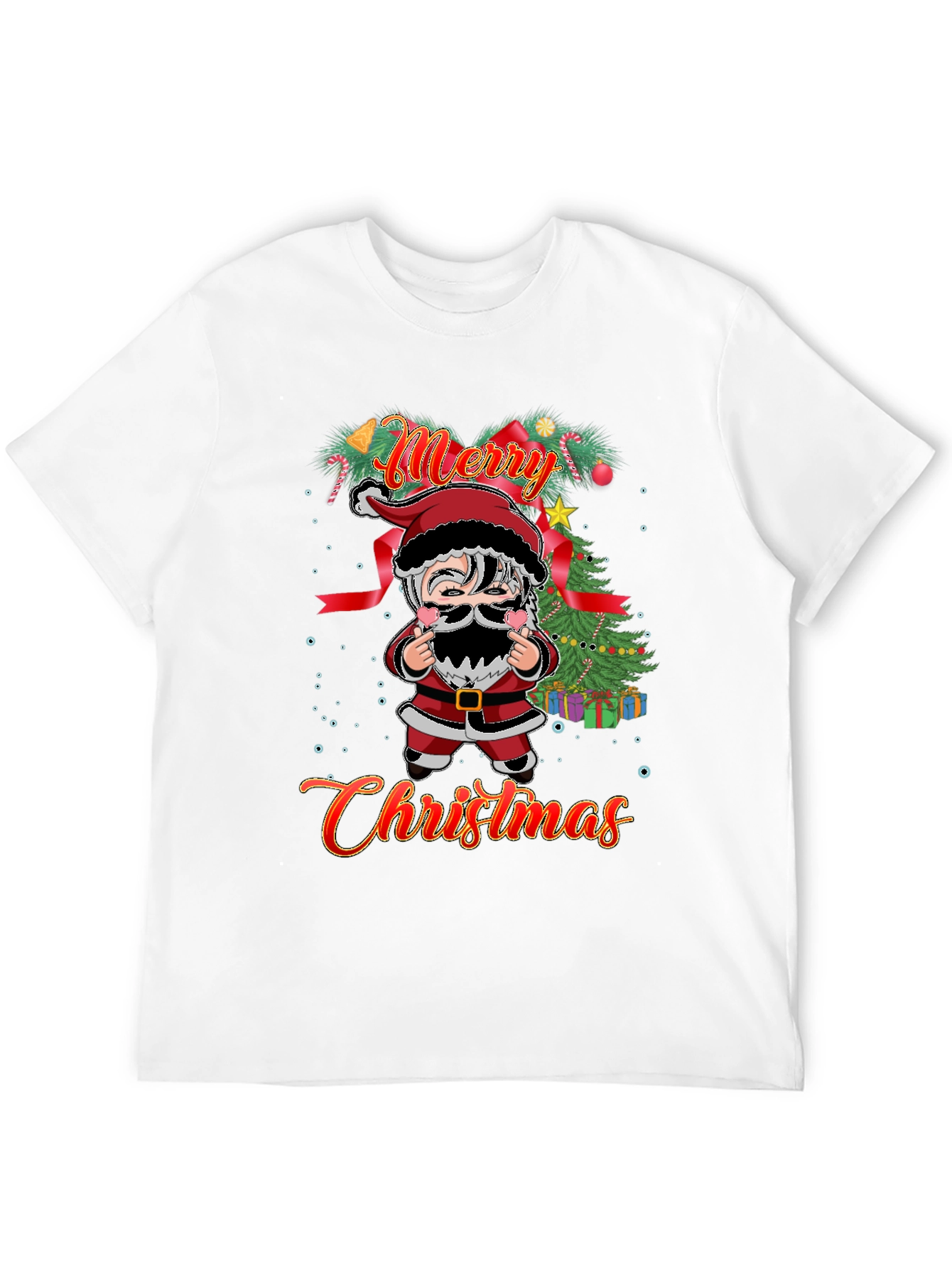 Merry Christmas Santa Graphic T-Shirt