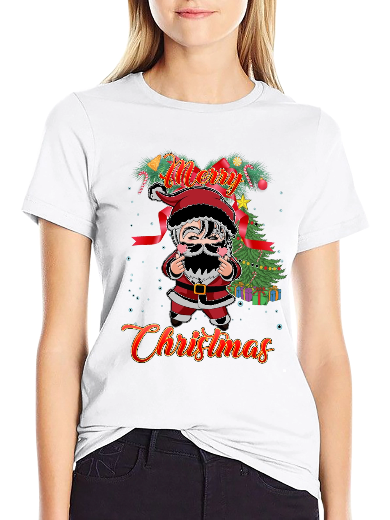 Merry Christmas Santa Graphic T-Shirt