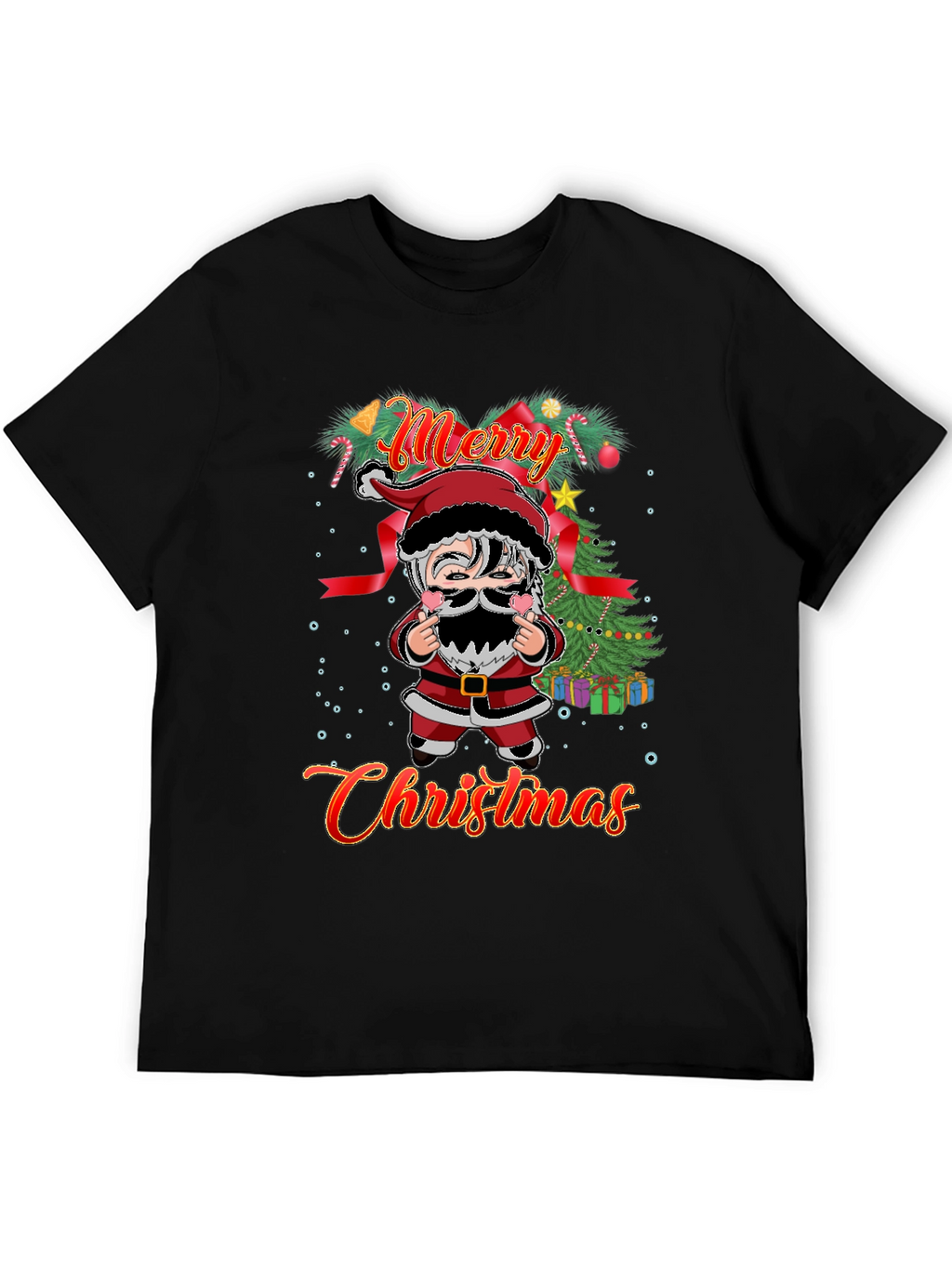 Merry Christmas Santa Graphic T-Shirt