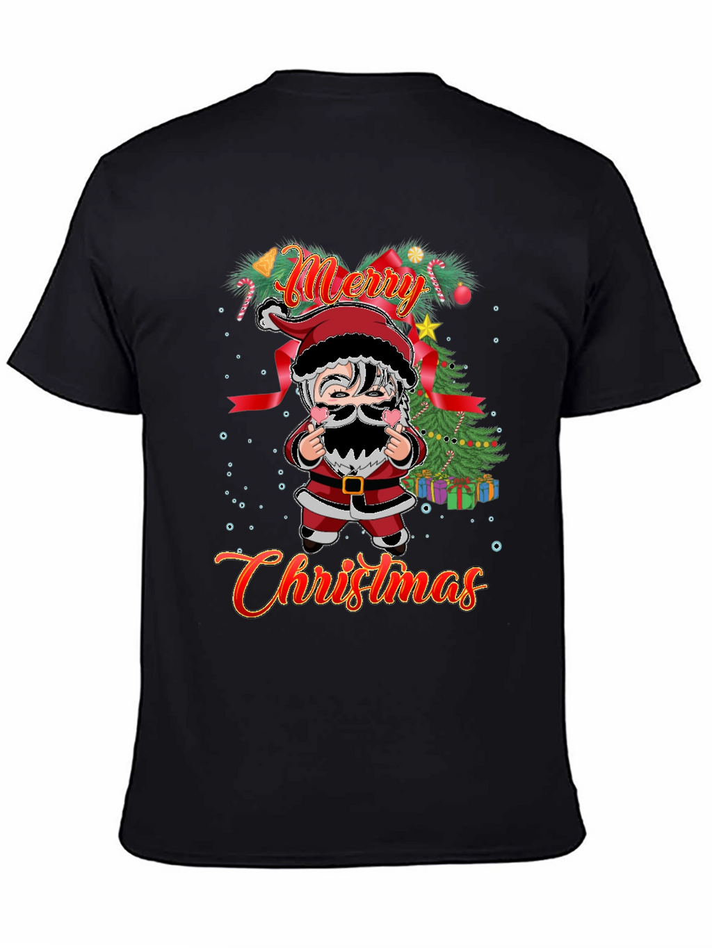 Merry Christmas Santa Graphic T-Shirt