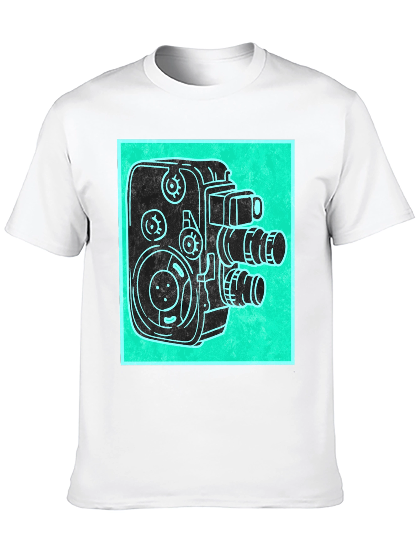 Retro Camera Graphic Tee - Vintage Style T-Shirt