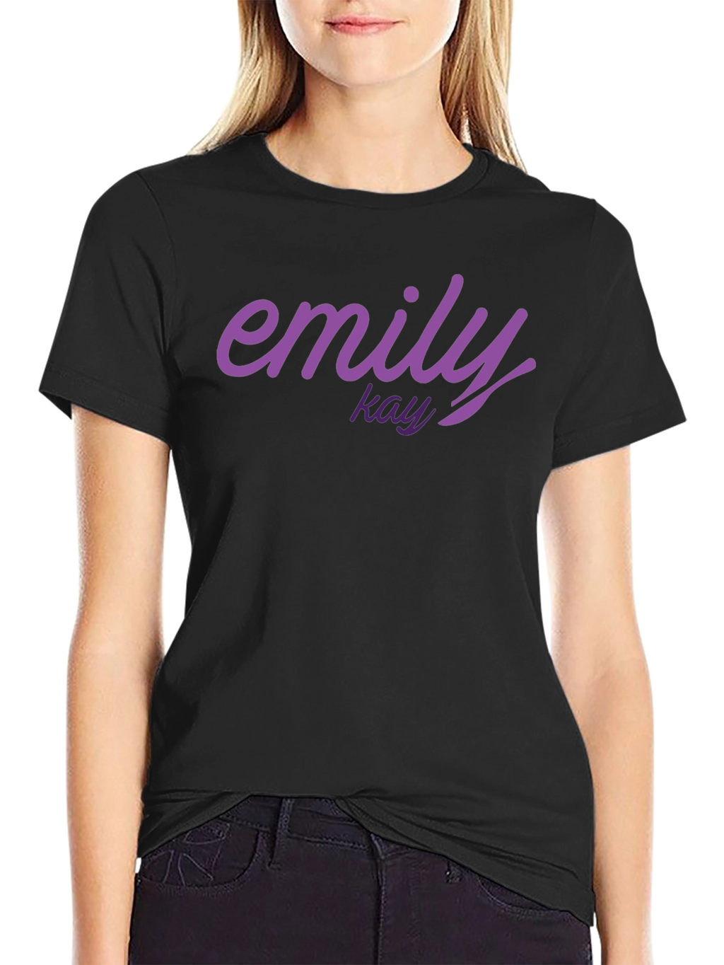 Emily Kay Black Graphic T-Shirt