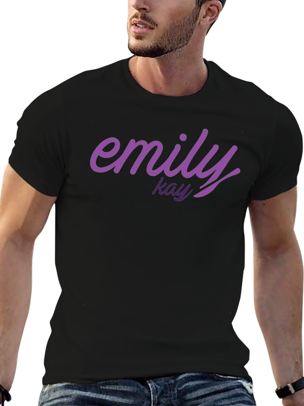 Emily Kay Black Graphic T-Shirt