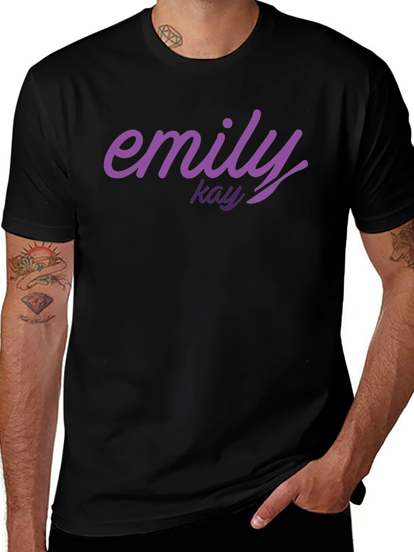 Emily Kay Black Graphic T-Shirt