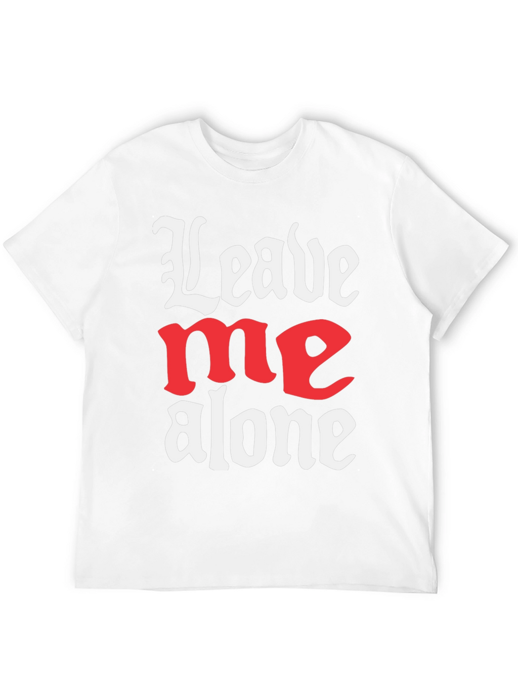 Leave Me Alone Graphic T-Shirt - Black