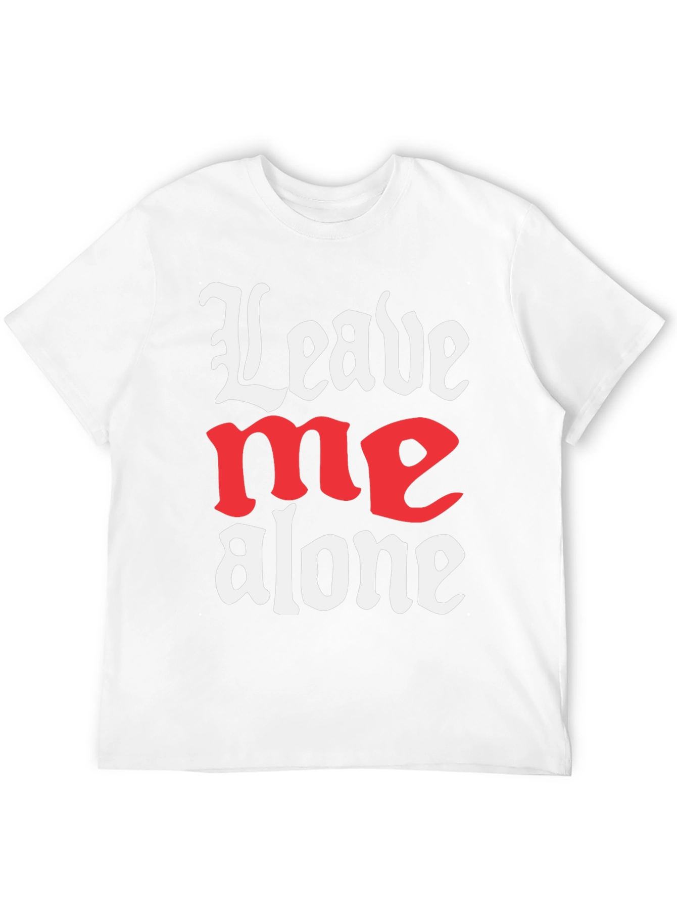 Leave Me Alone Graphic T-Shirt - Black