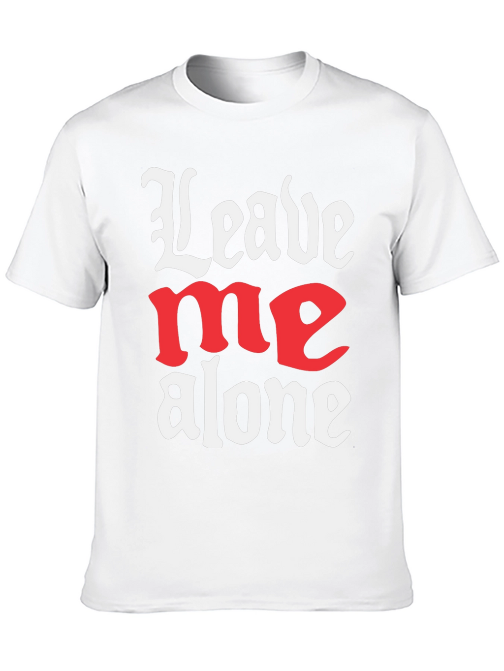 Leave Me Alone Graphic T-Shirt - Black