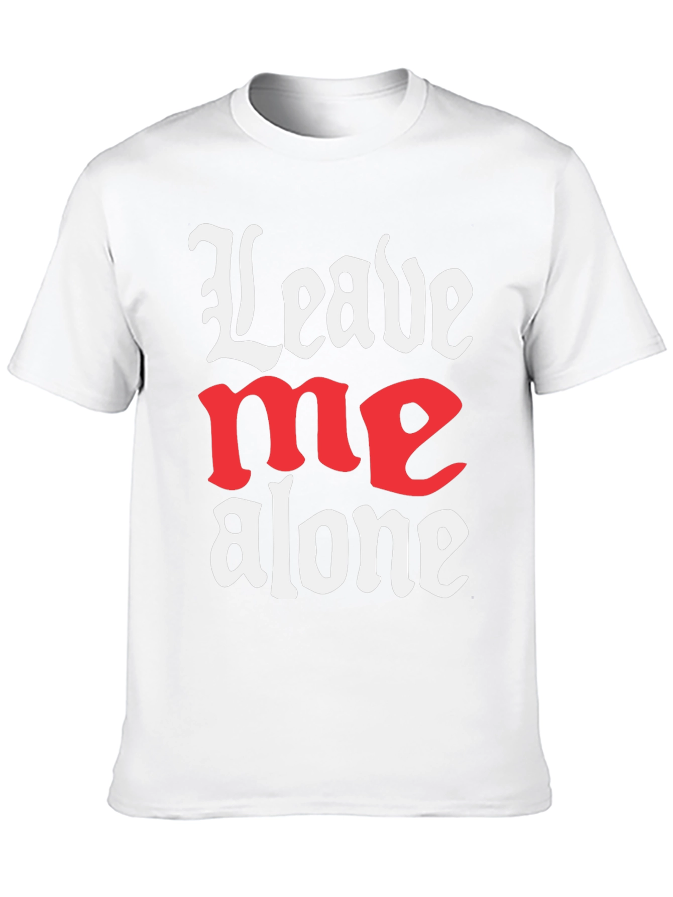 Leave Me Alone Graphic T-Shirt - Black