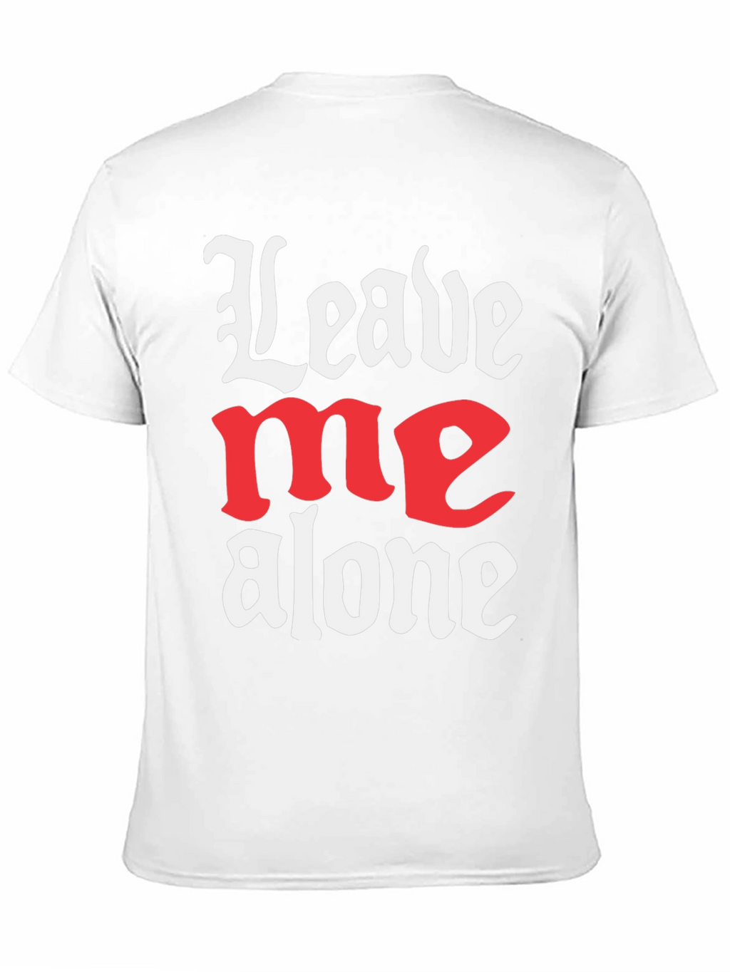 Leave Me Alone Graphic T-Shirt - Black