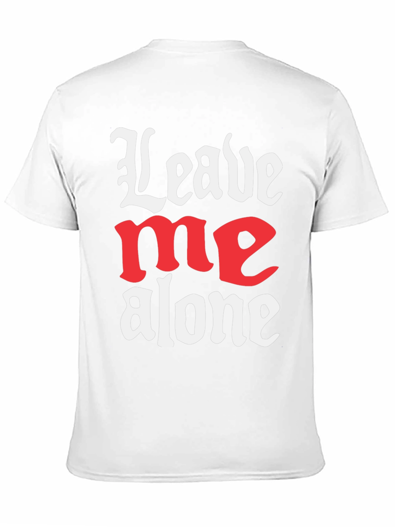 Leave Me Alone Graphic T-Shirt - Black