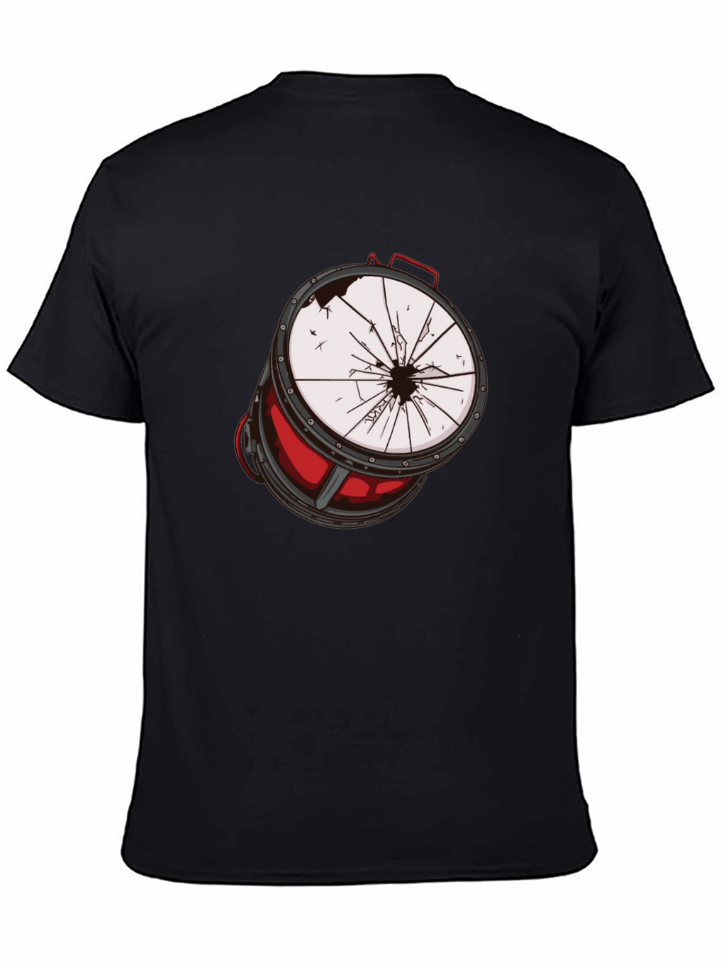Broken Drum Graphic Tee - Rock & Roll Style