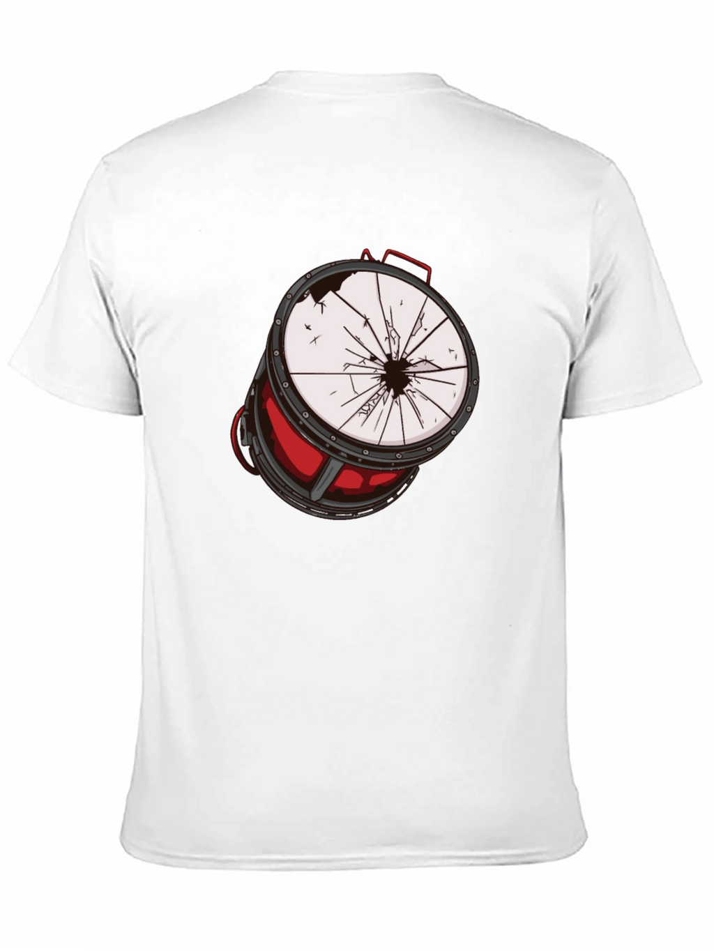 Broken Drum Graphic Tee - Rock & Roll Style