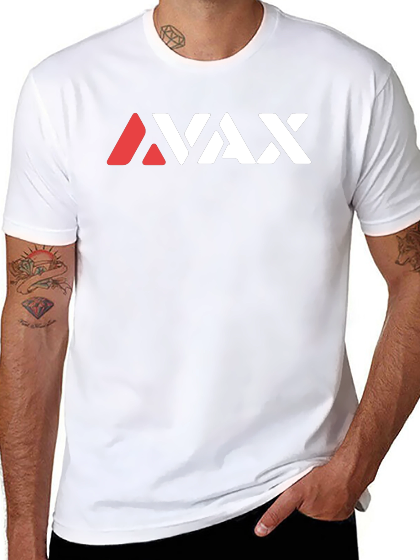 AVAX Graphic Black T-Shirt
