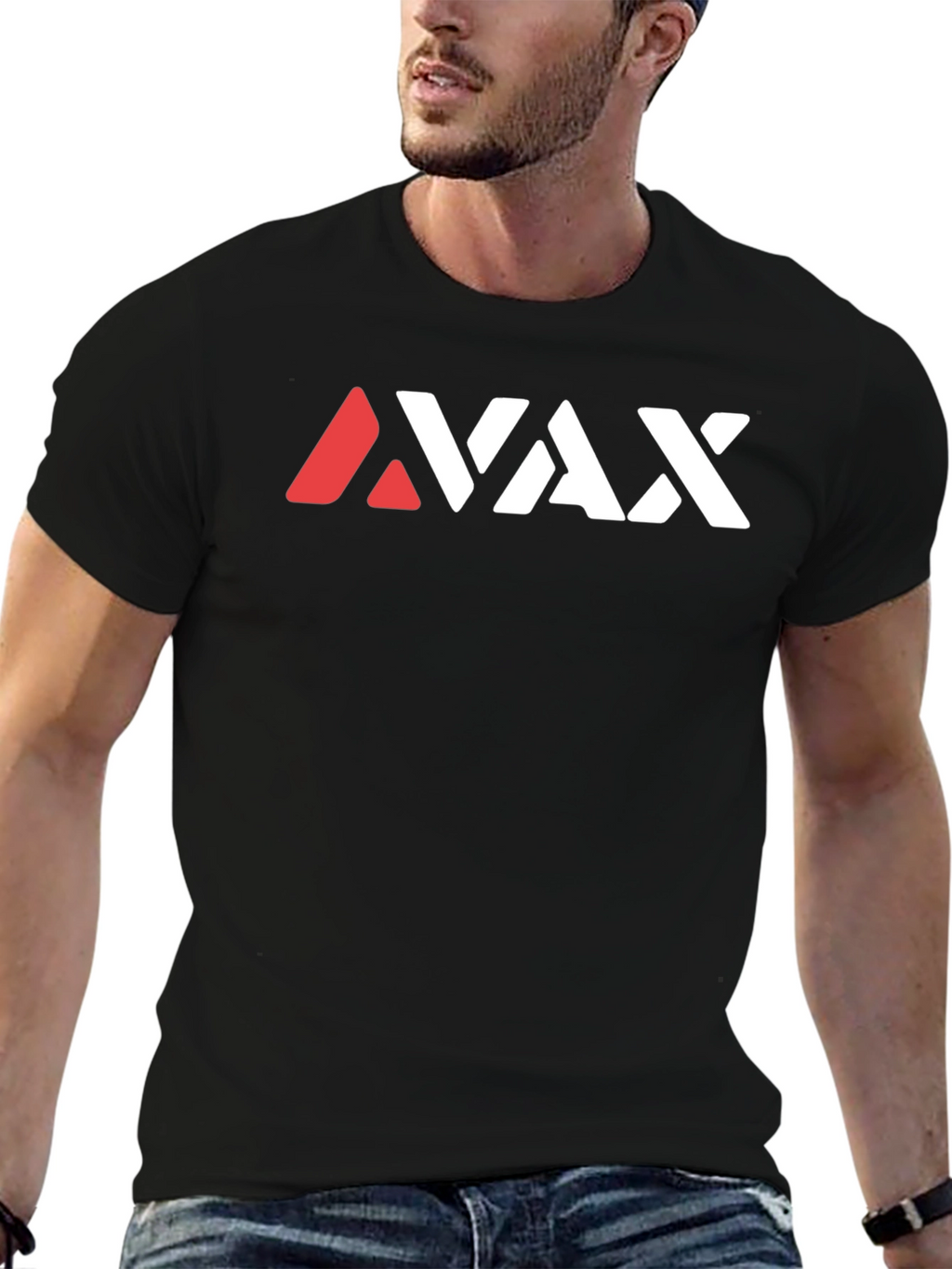 AVAX Graphic Black T-Shirt