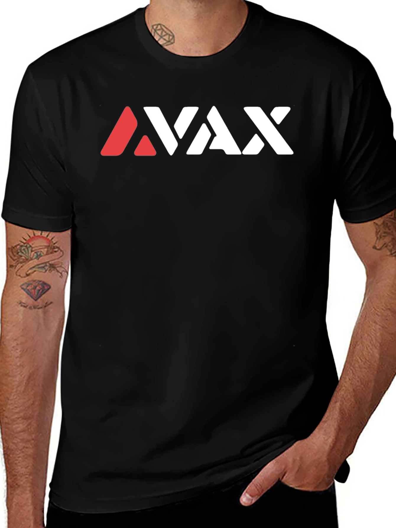 AVAX Graphic Black T-Shirt