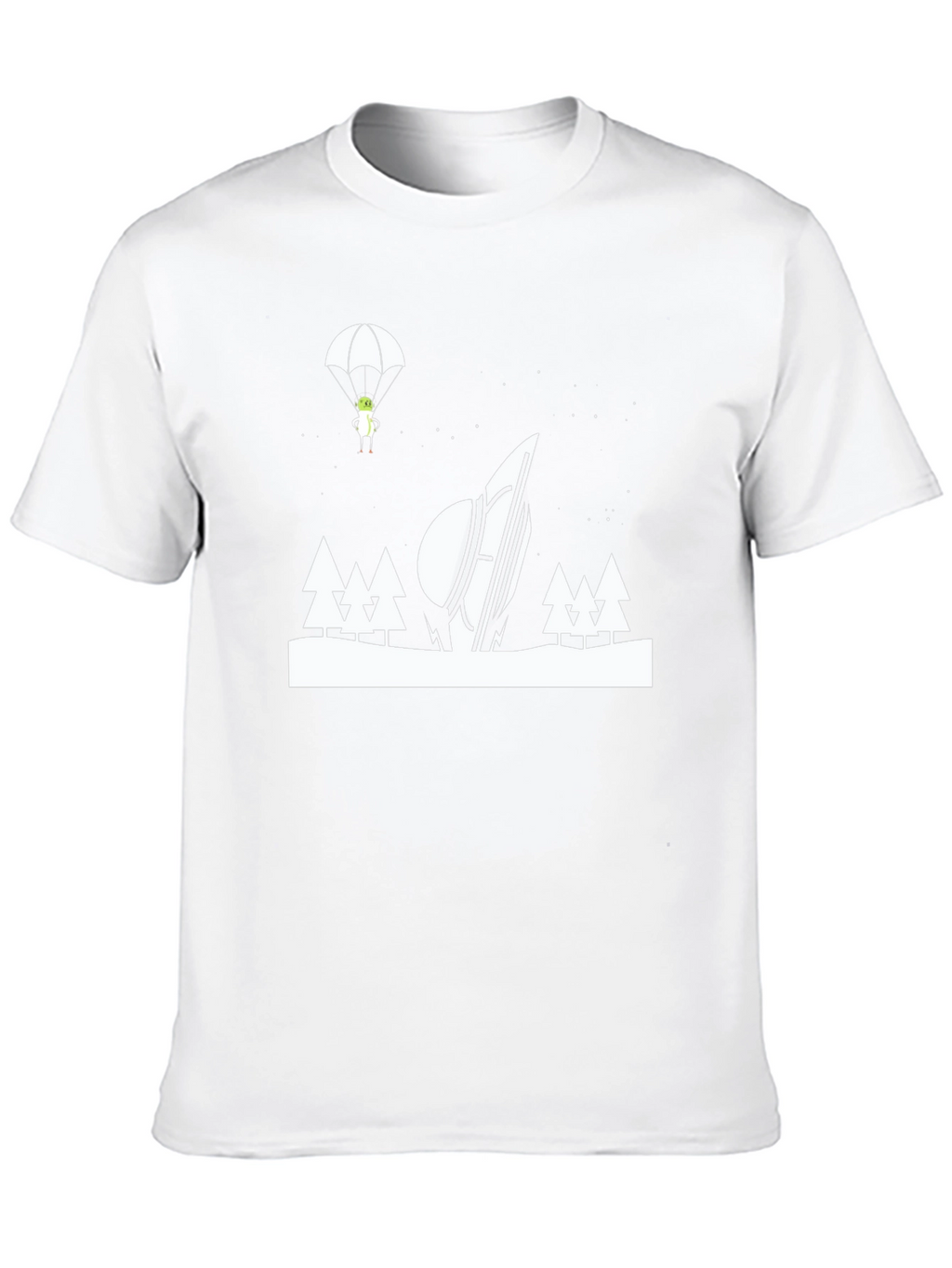 Alien Crash Landing Graphic T-Shirt