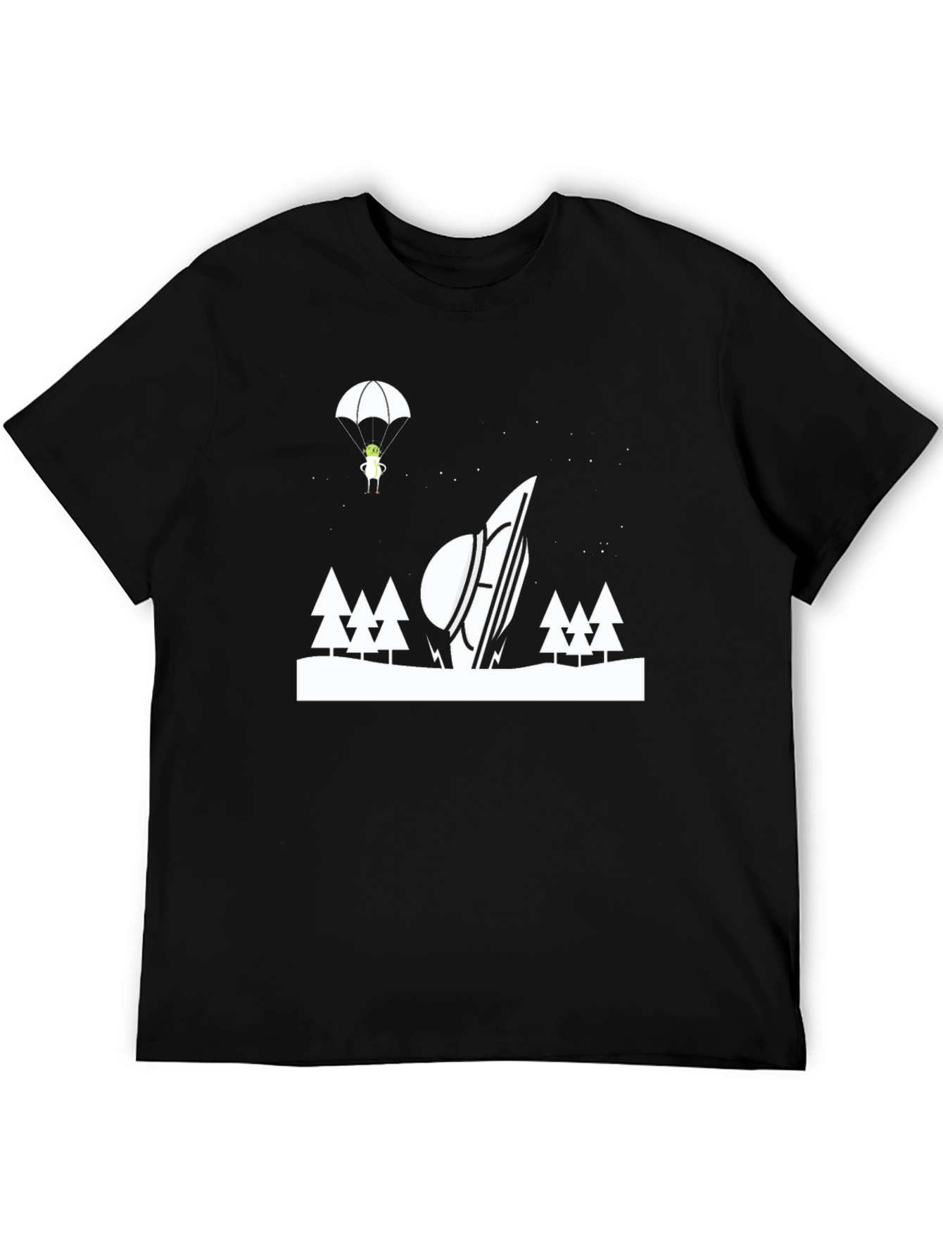 Alien Crash Landing Graphic T-Shirt