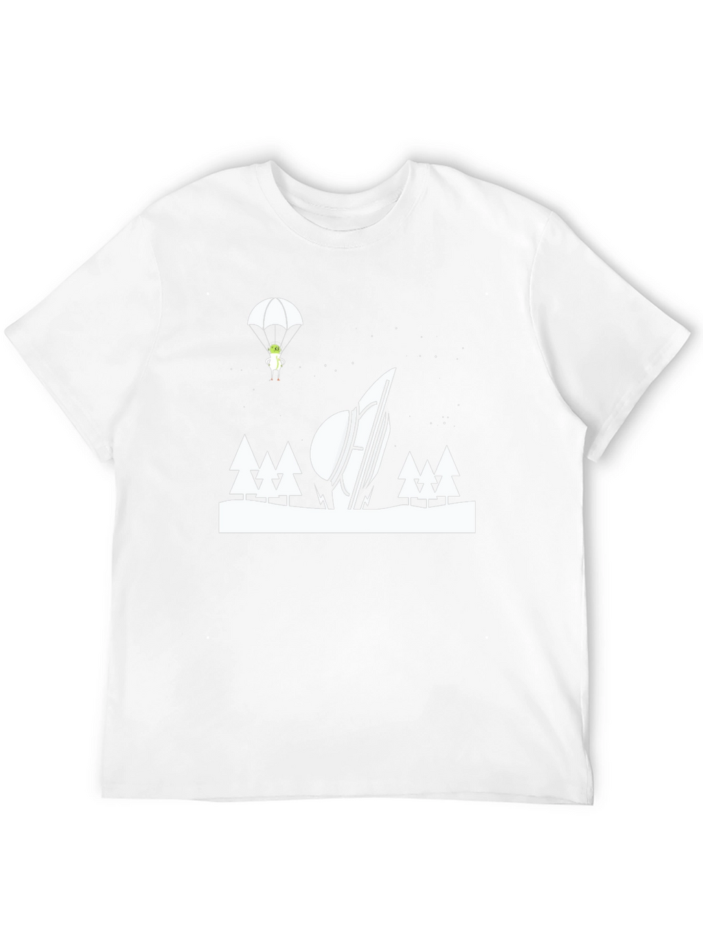Alien Crash Landing Graphic T-Shirt