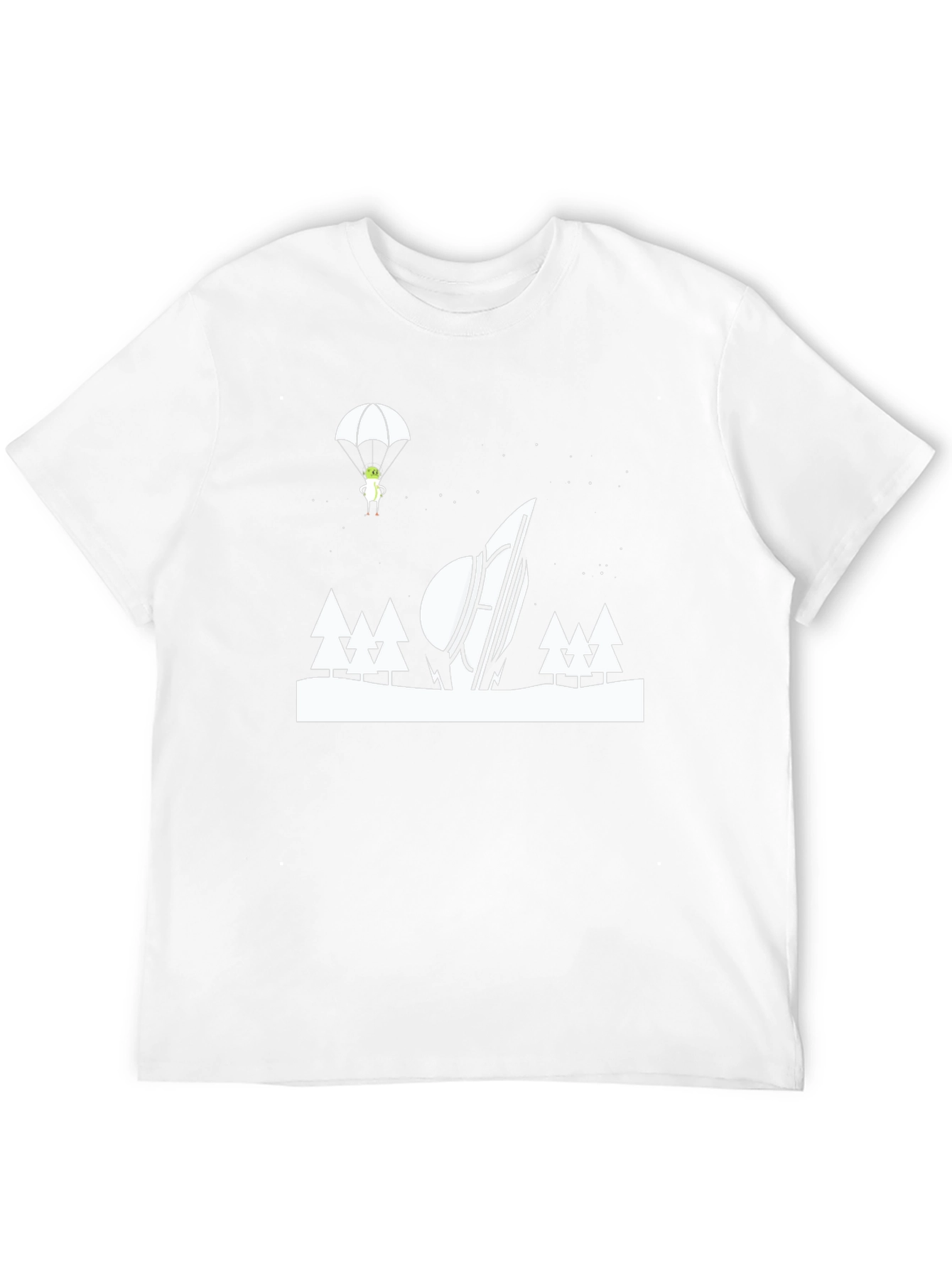 Alien Crash Landing Graphic T-Shirt