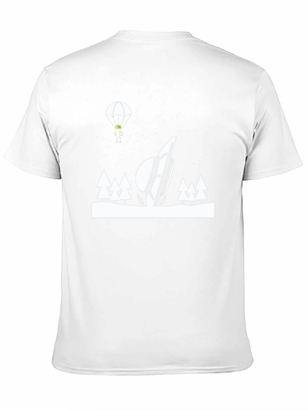 Alien Crash Landing Graphic T-Shirt