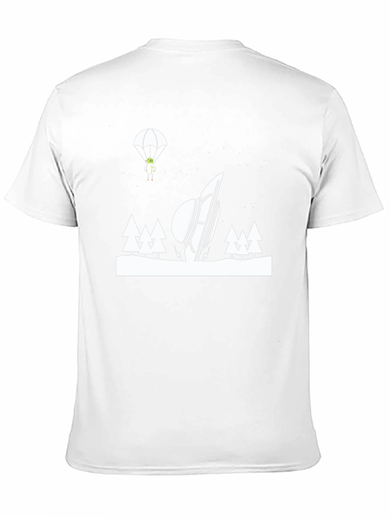 Alien Crash Landing Graphic T-Shirt