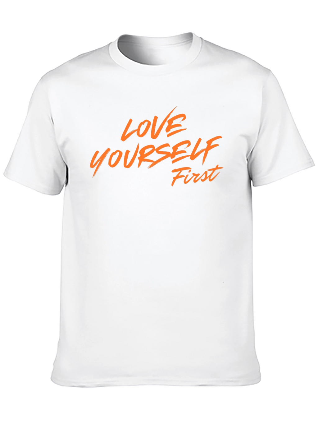 Love Yourself First Graphic Tee - Black Cotton