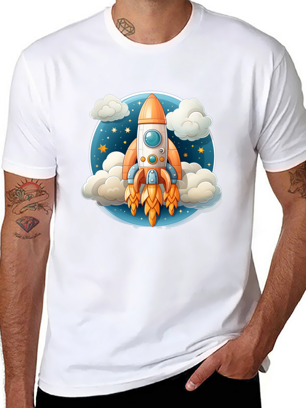 Rocket Launch T-Shirt - Galaxy Explorer Tee