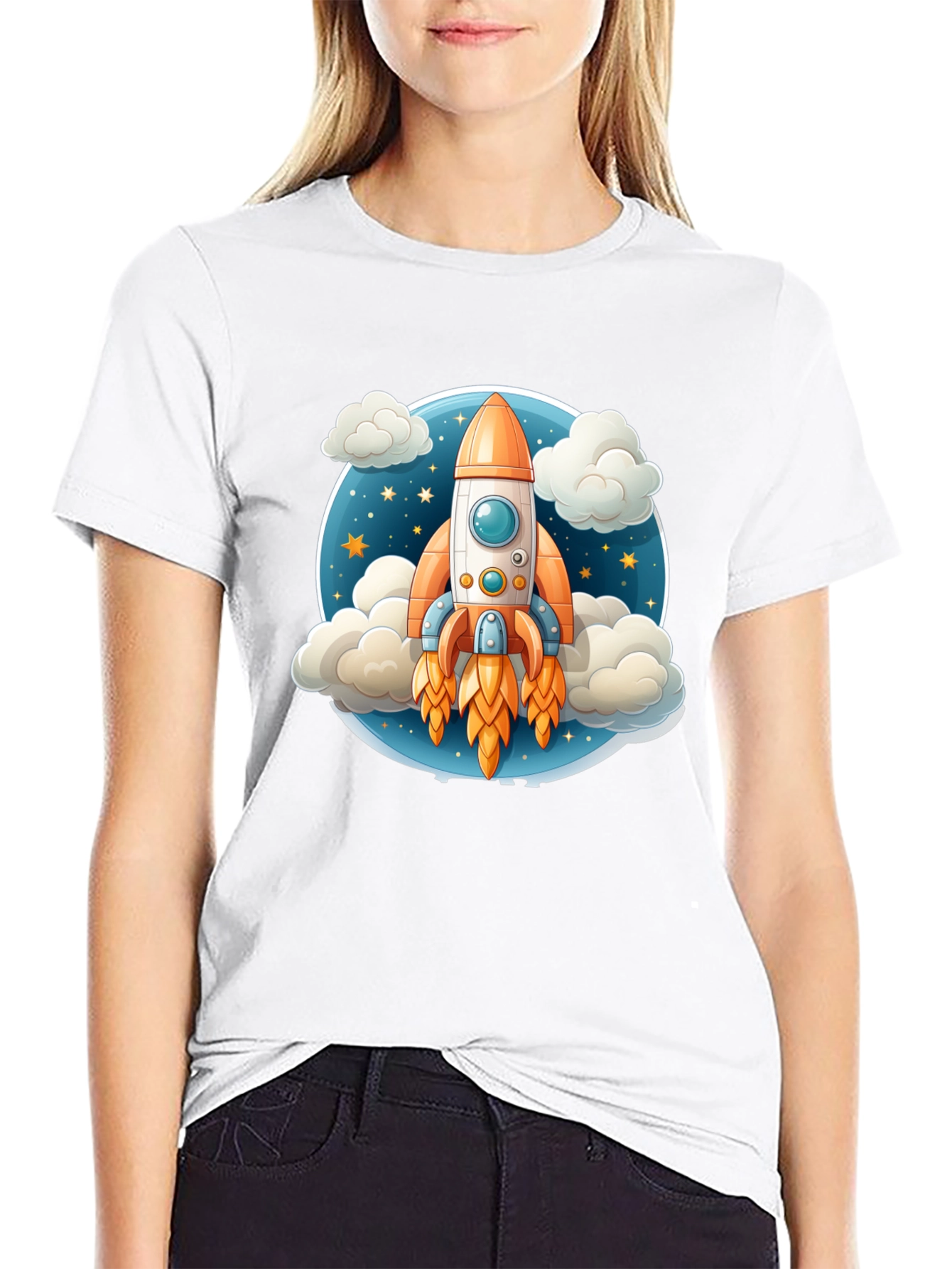 Rocket Launch T-Shirt - Galaxy Explorer Tee