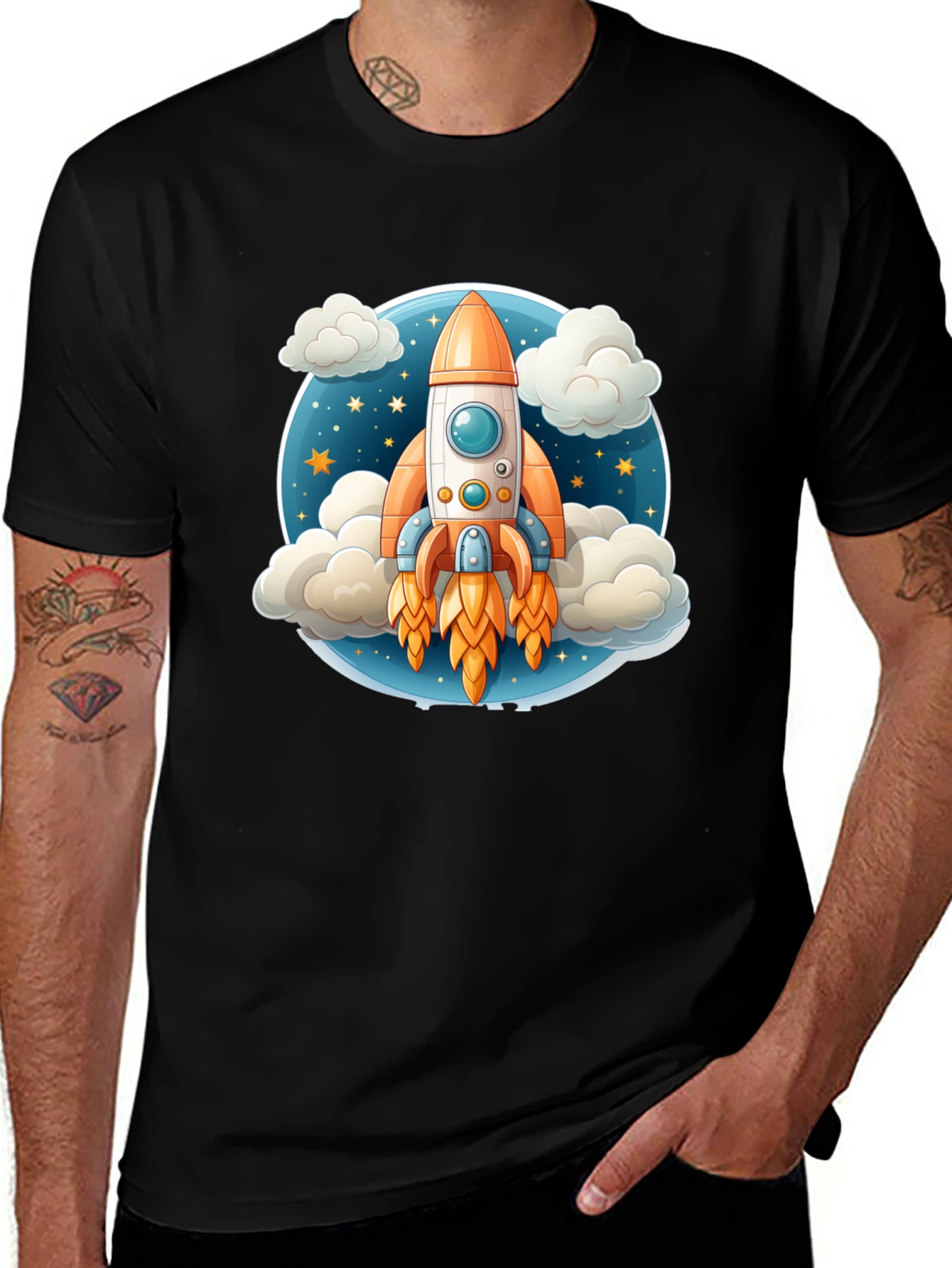 Rocket Launch T-Shirt - Galaxy Explorer Tee