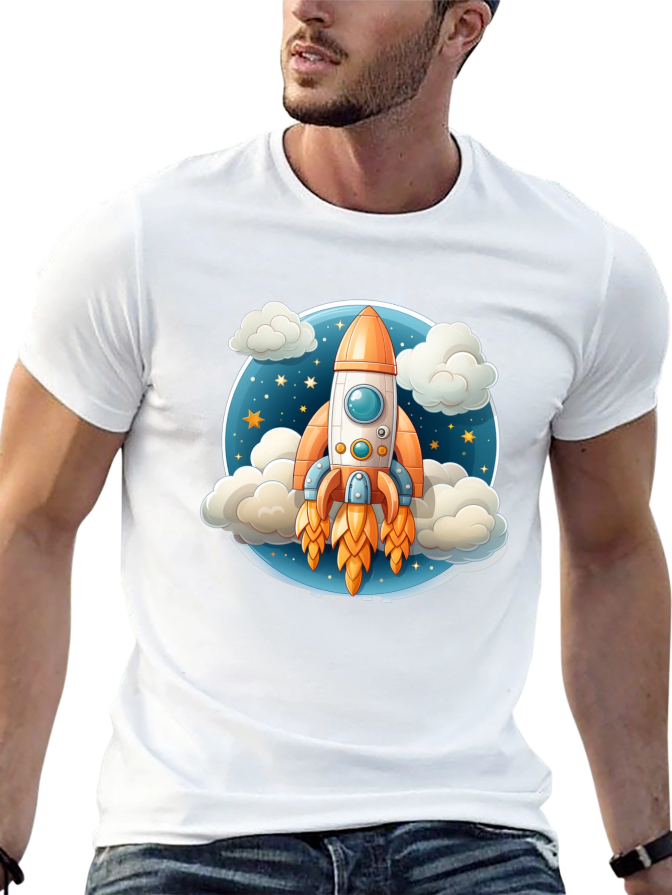 Rocket Launch T-Shirt - Galaxy Explorer Tee