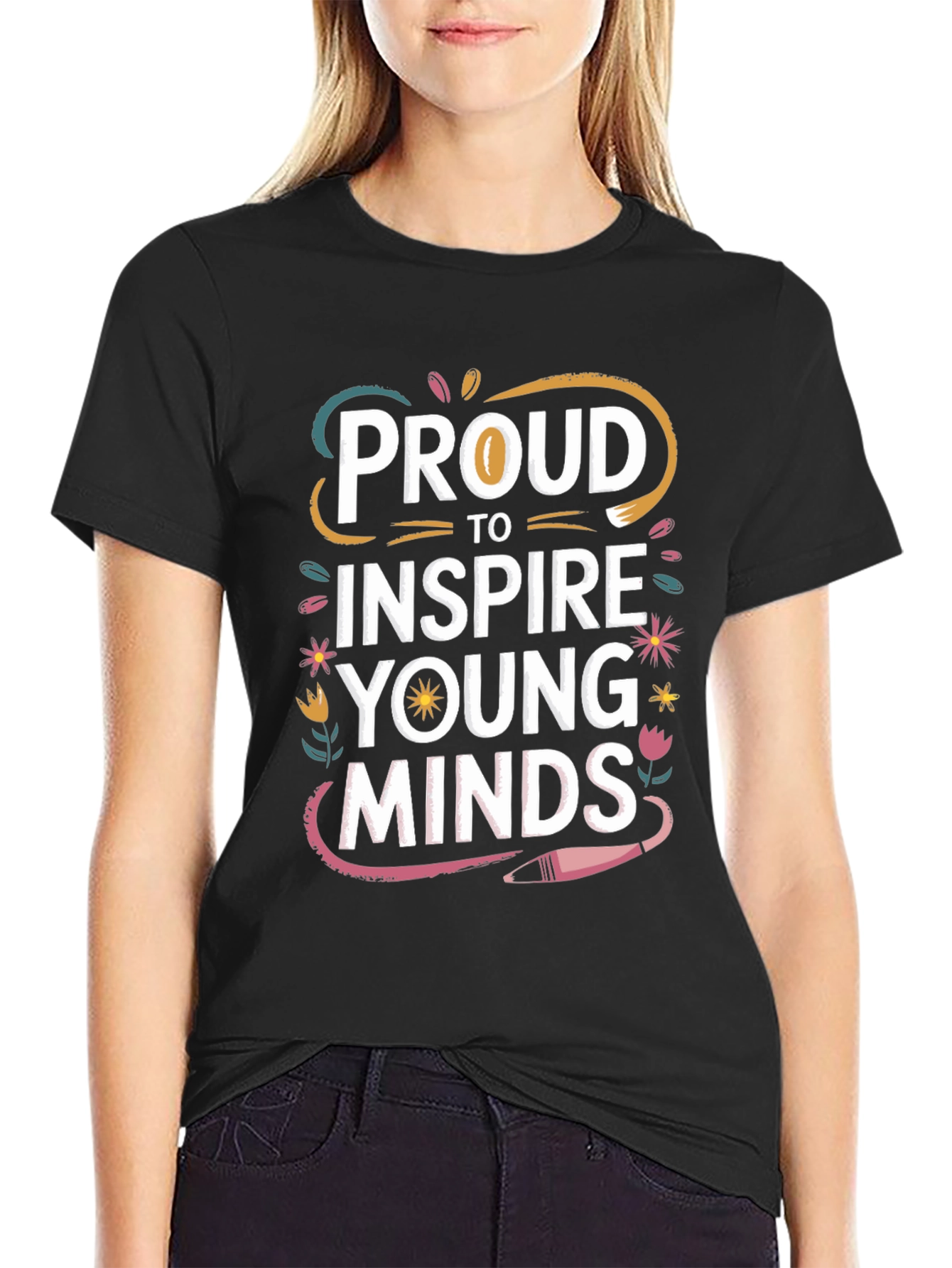 Proud to Inspire Young Minds Black T-Shirt