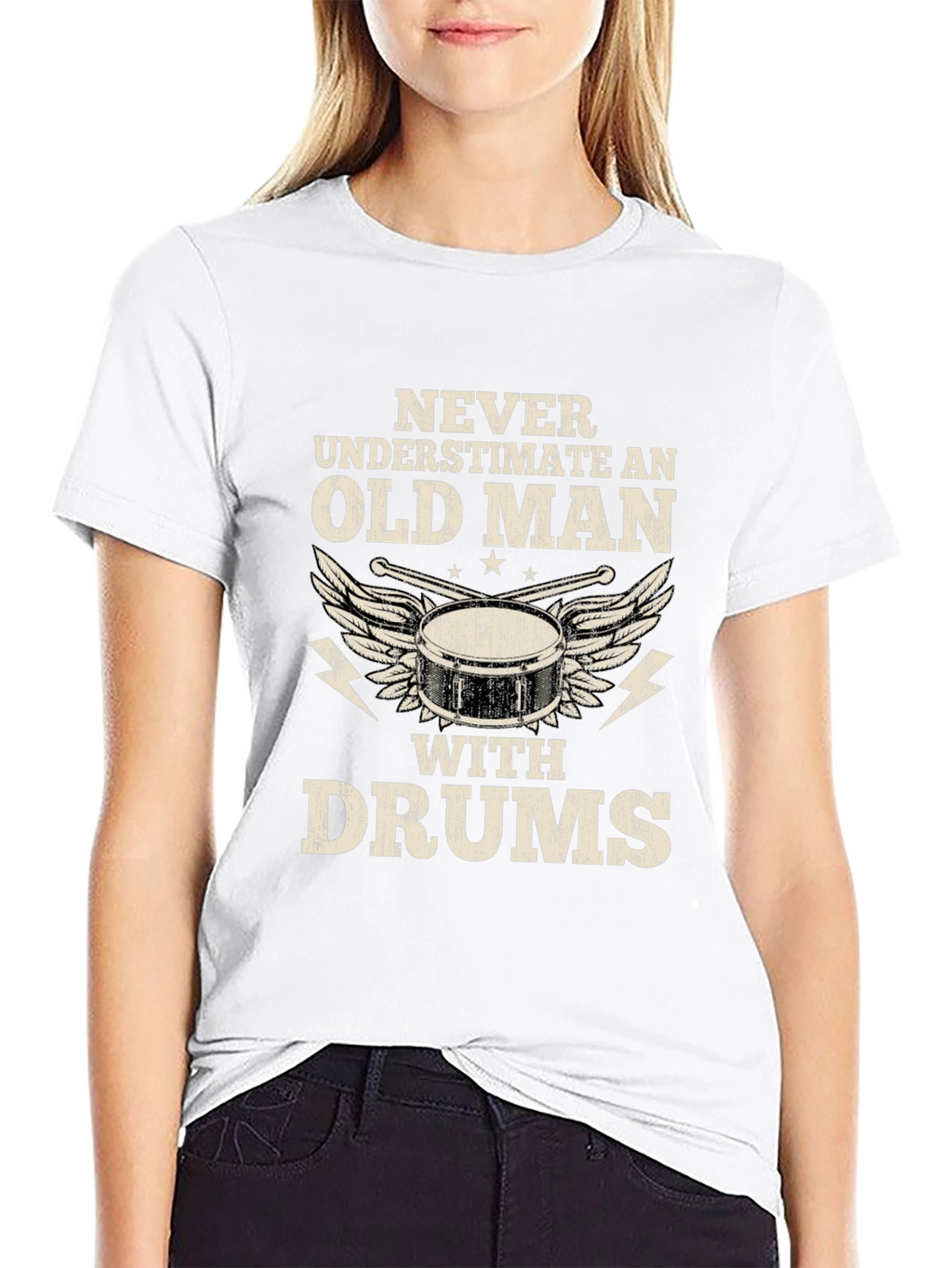 Old Man With Drums T-Shirt