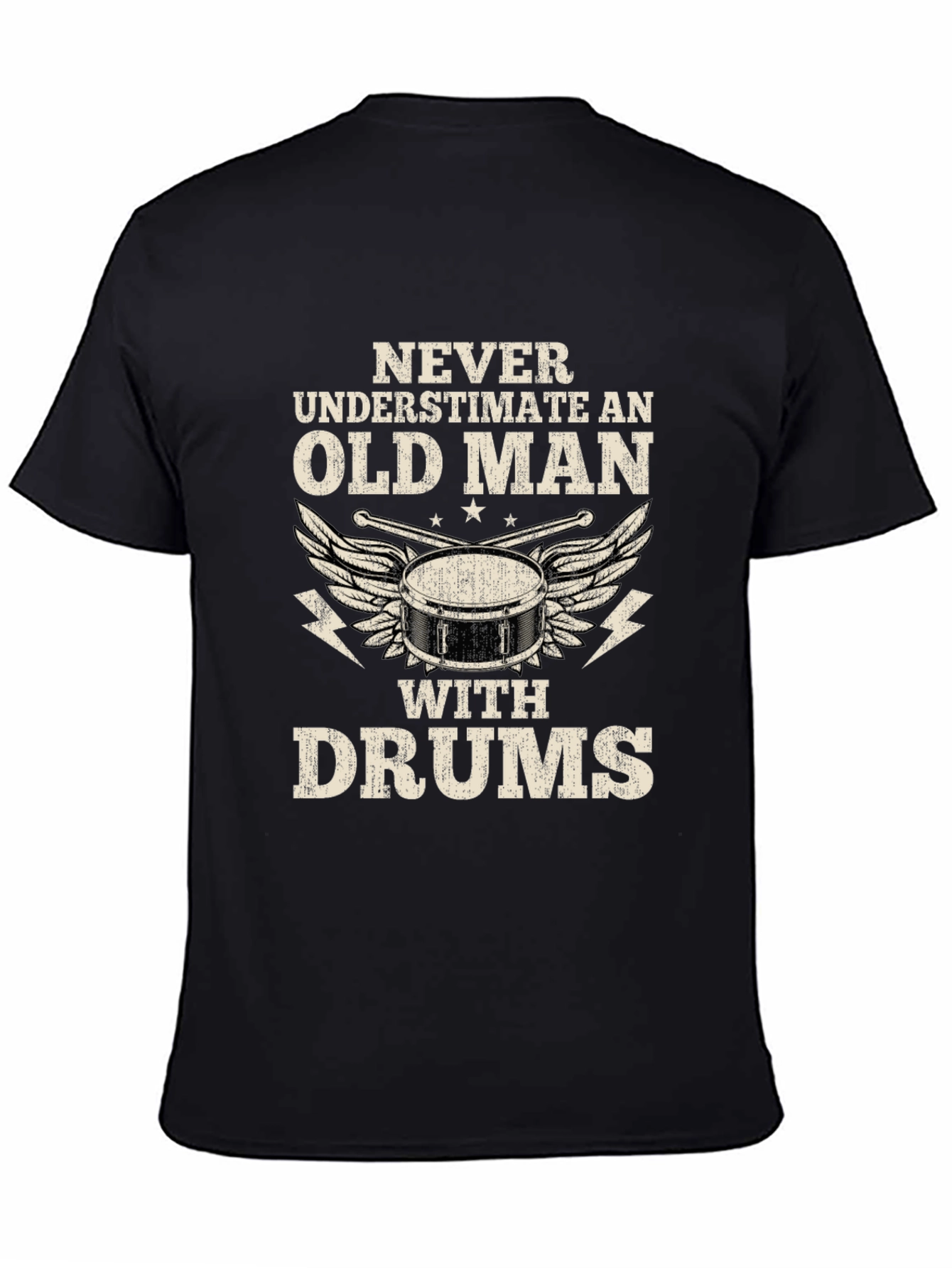 Old Man With Drums T-Shirt