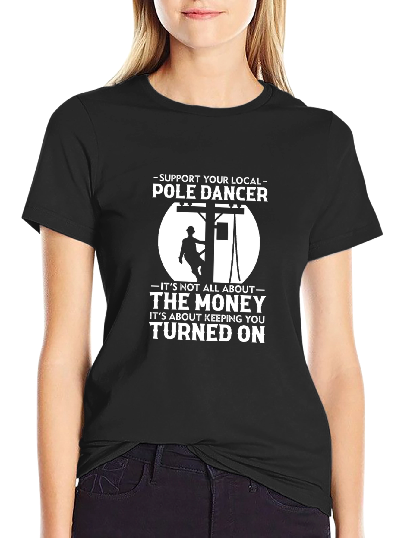 Support Local Pole Dancer Graphic Tee