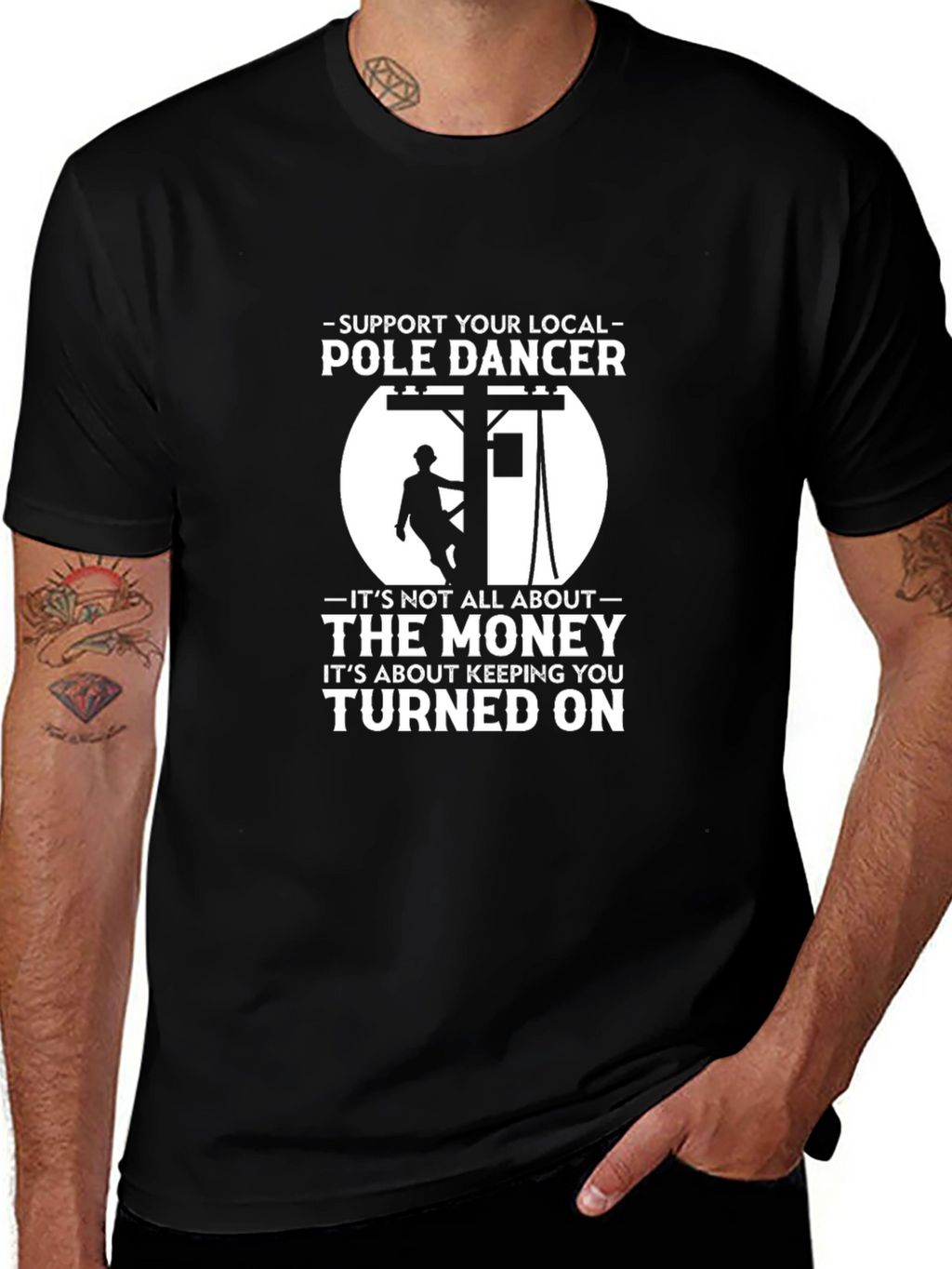 Support Local Pole Dancer Graphic Tee