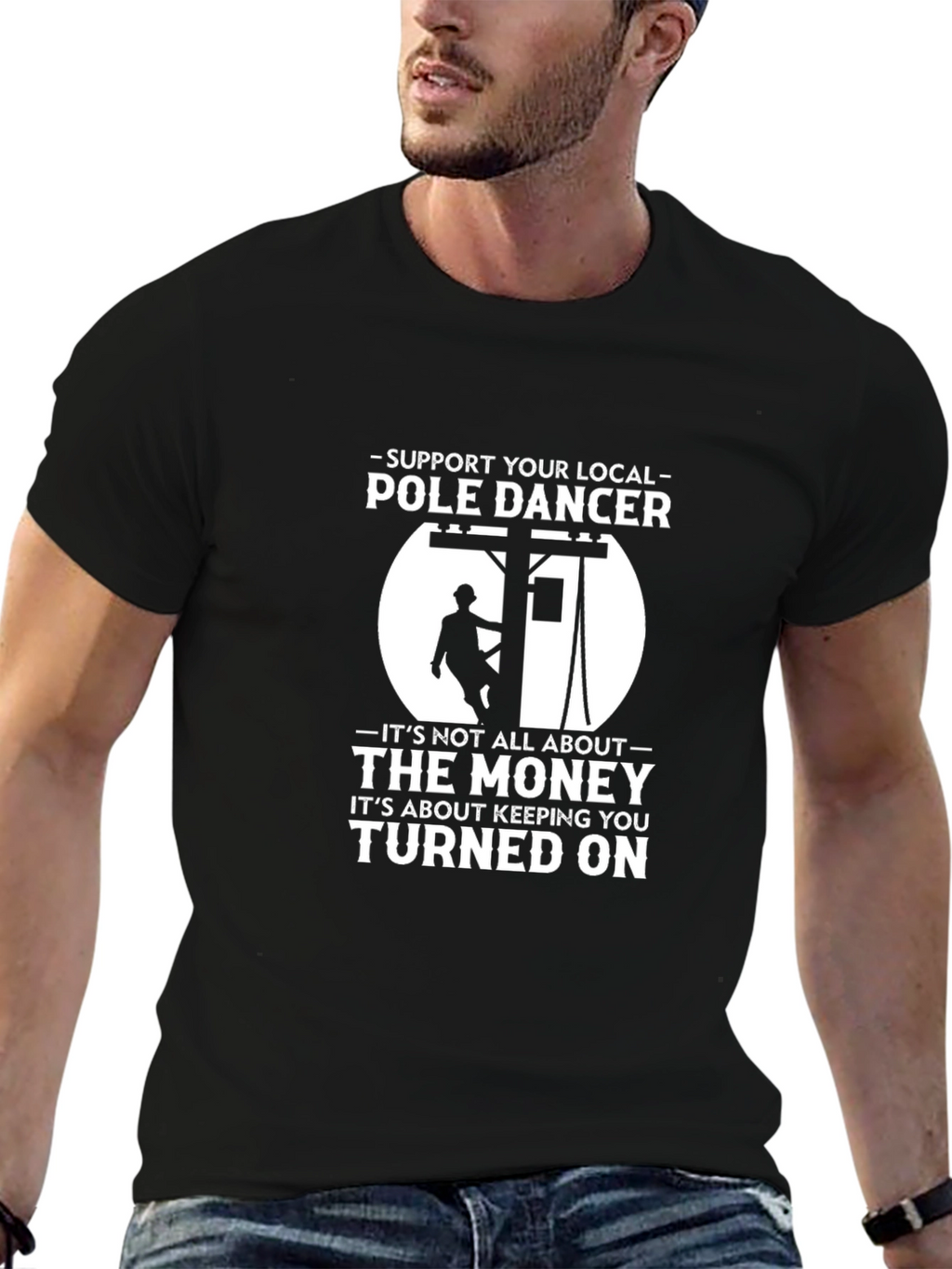 Support Local Pole Dancer Graphic Tee