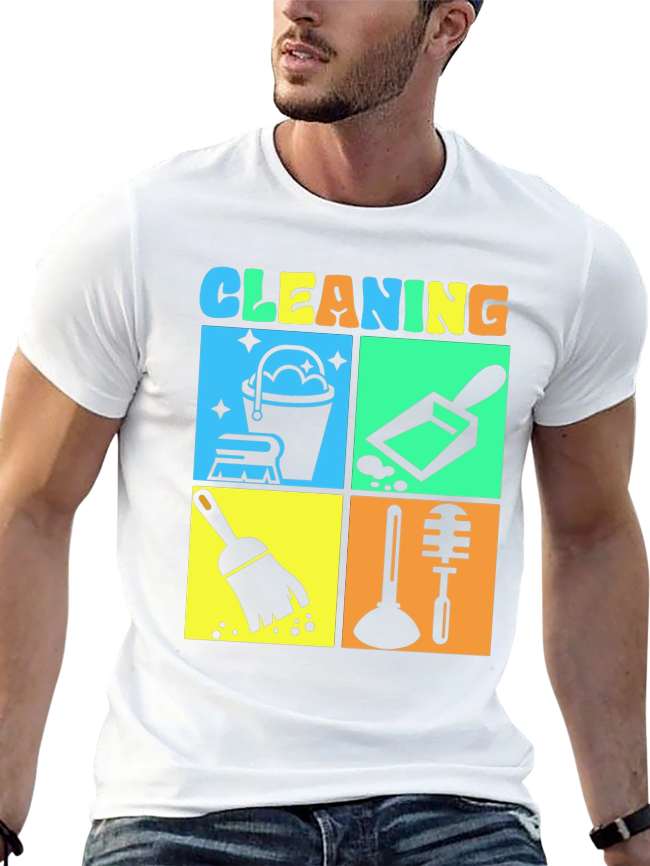 Cleaning Crew Graphic T-Shirt