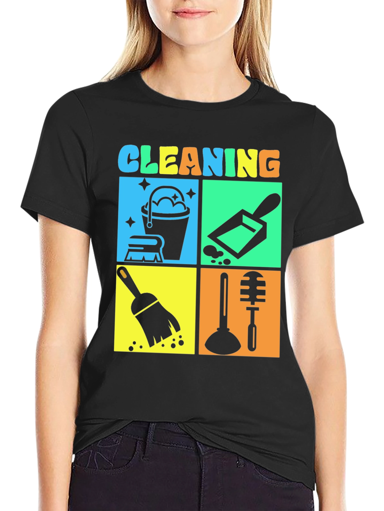 Cleaning Crew Graphic T-Shirt